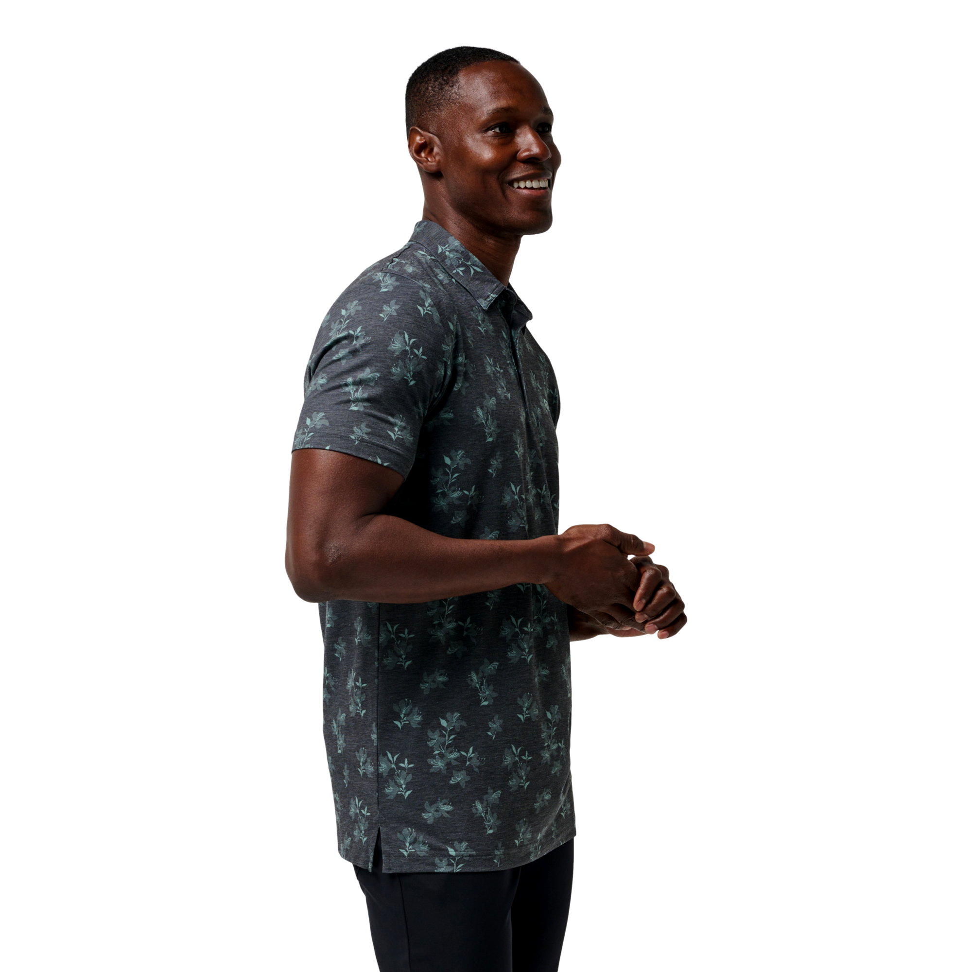 Azalea Season Men's Short Sleeve Golf Polo Shirt