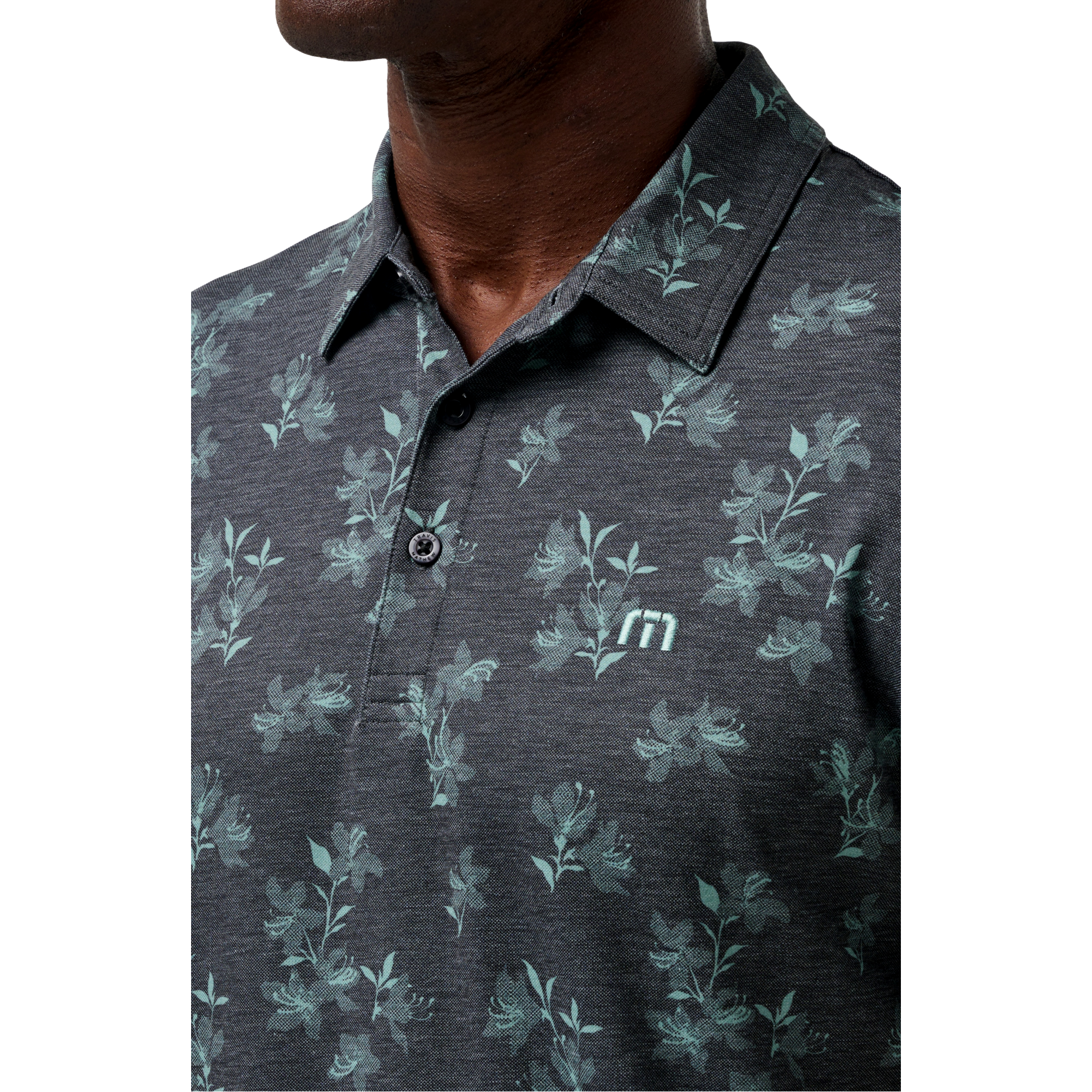 Azalea Season Men's Short Sleeve Golf Polo Shirt