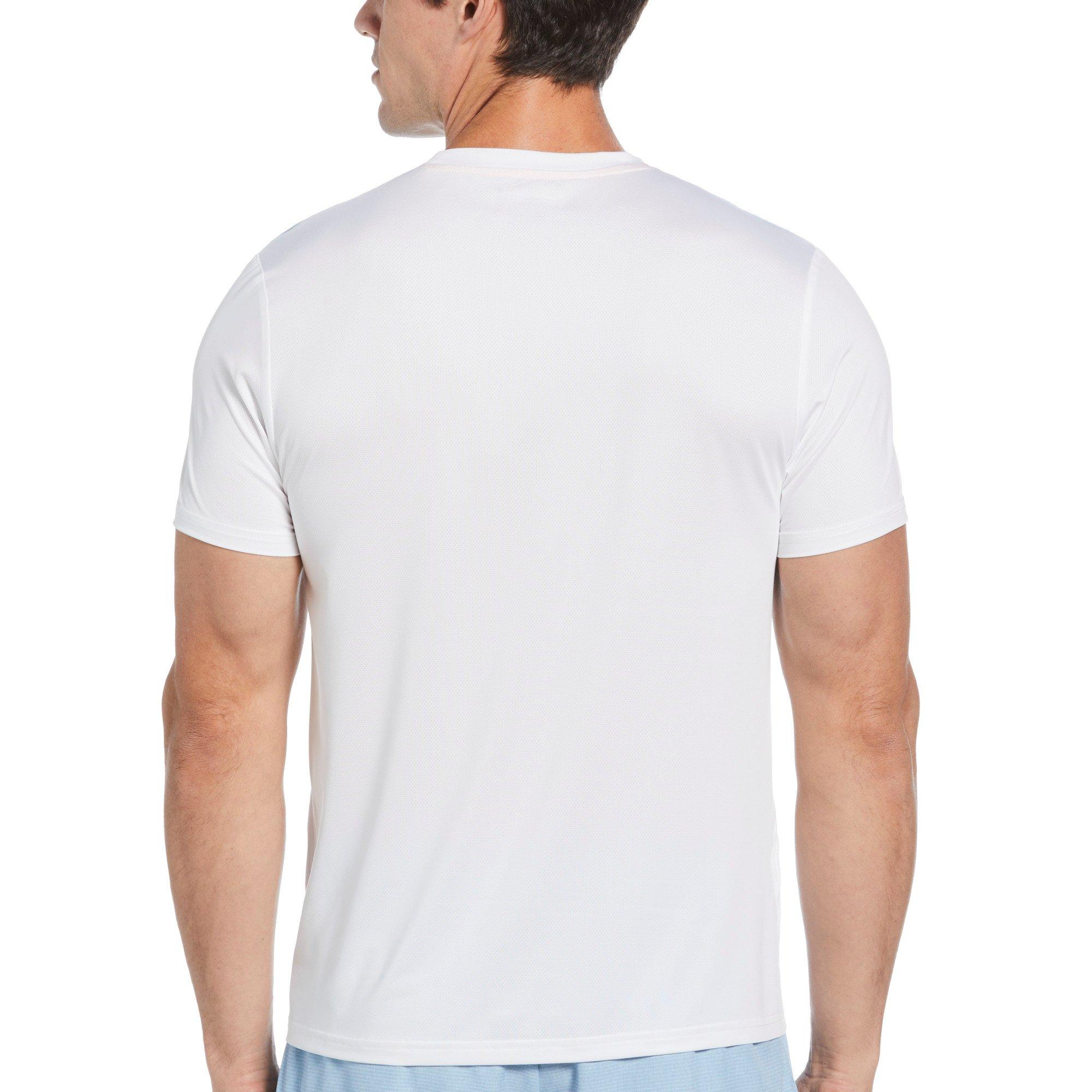 Grand Slam Chest Stripe Fade Out Short Sleeve Tennis Tee