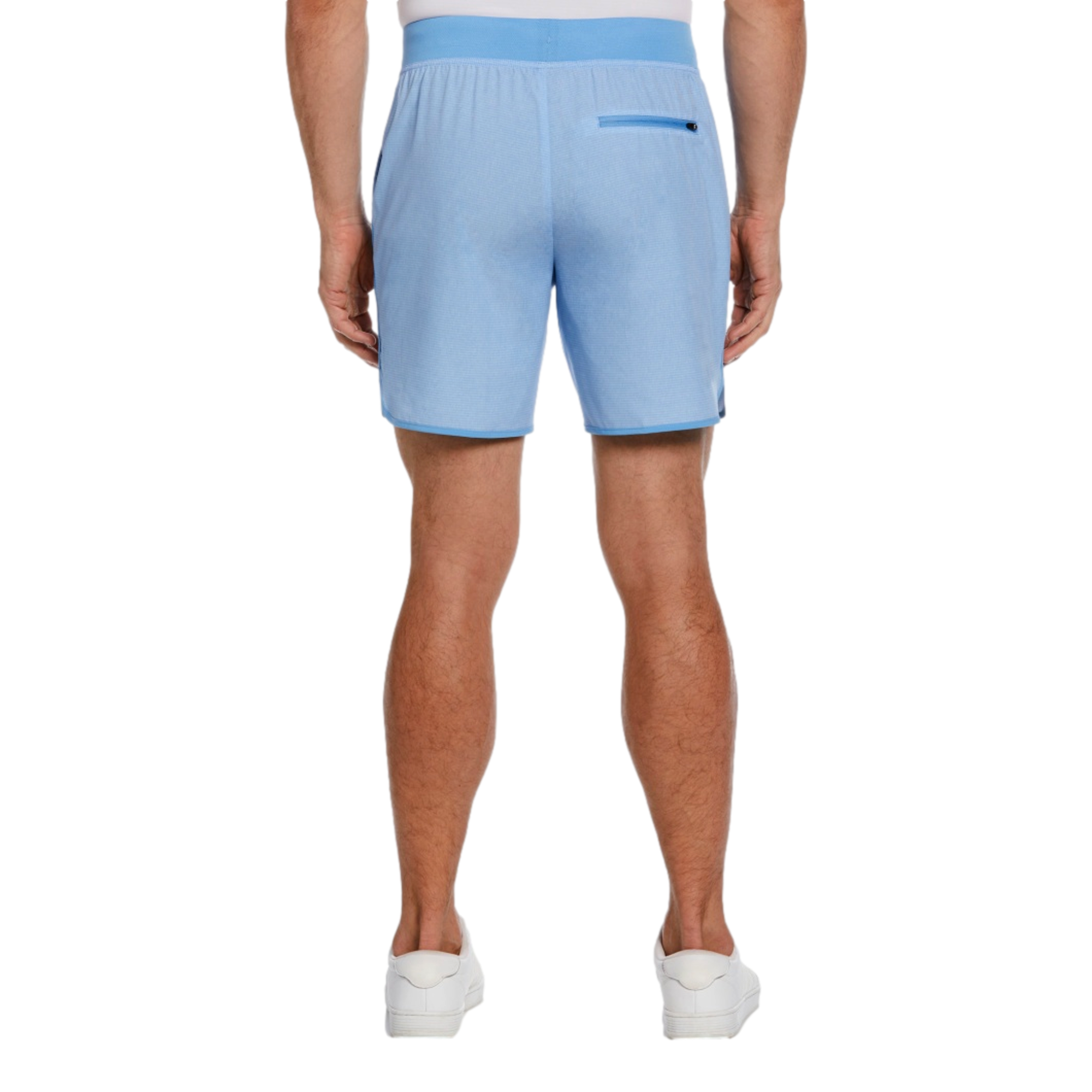 7" Heather Stripe Print Tennis Short