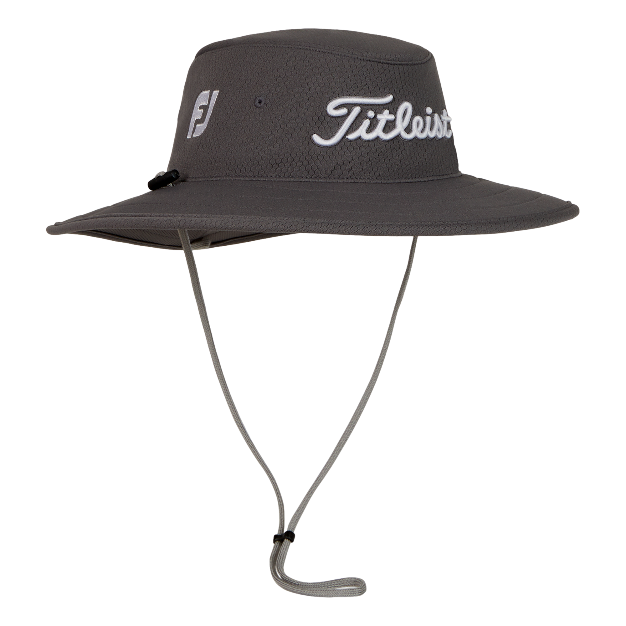 Titleist Men's Tour Aussie Golf Bucket Hat, Charcoal/White