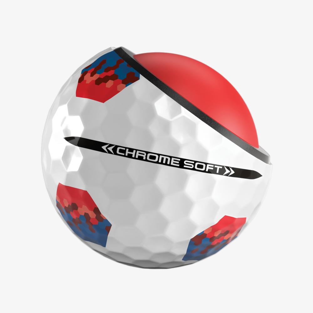 Chrome Soft Red & Blue TruTrack Golf Balls
