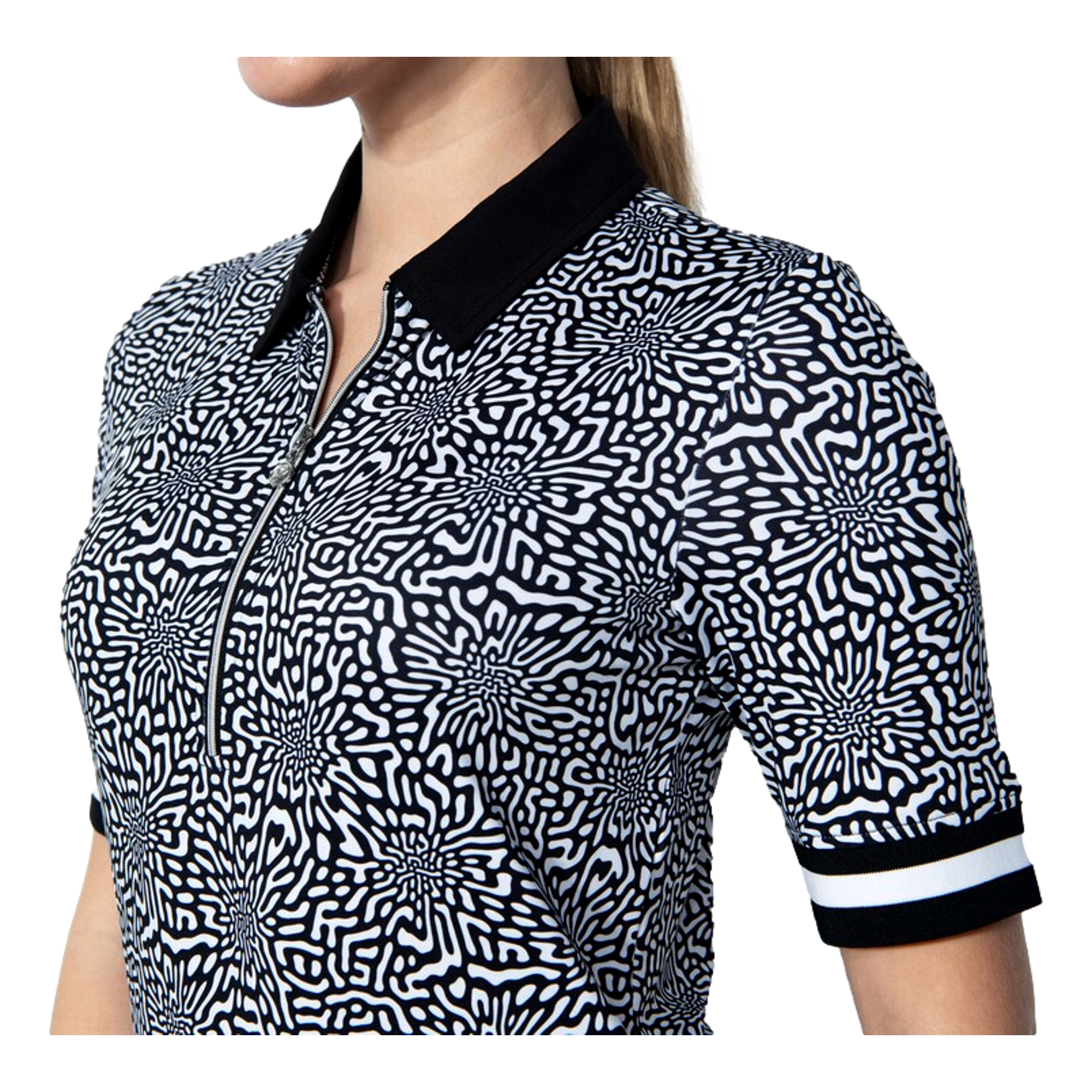 Kyoto Print Short Sleeve Polo Shirt