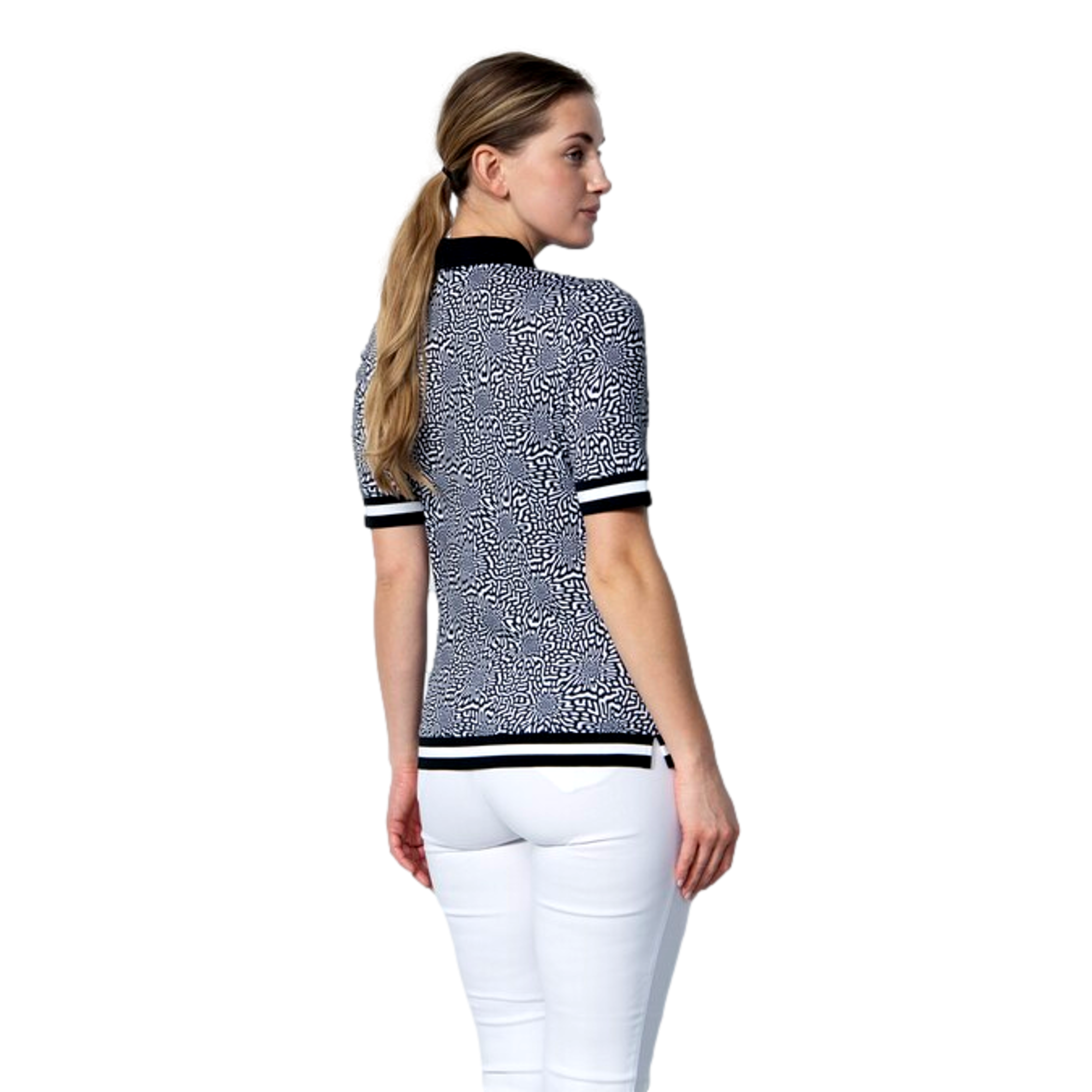 Kyoto Print Short Sleeve Polo Shirt