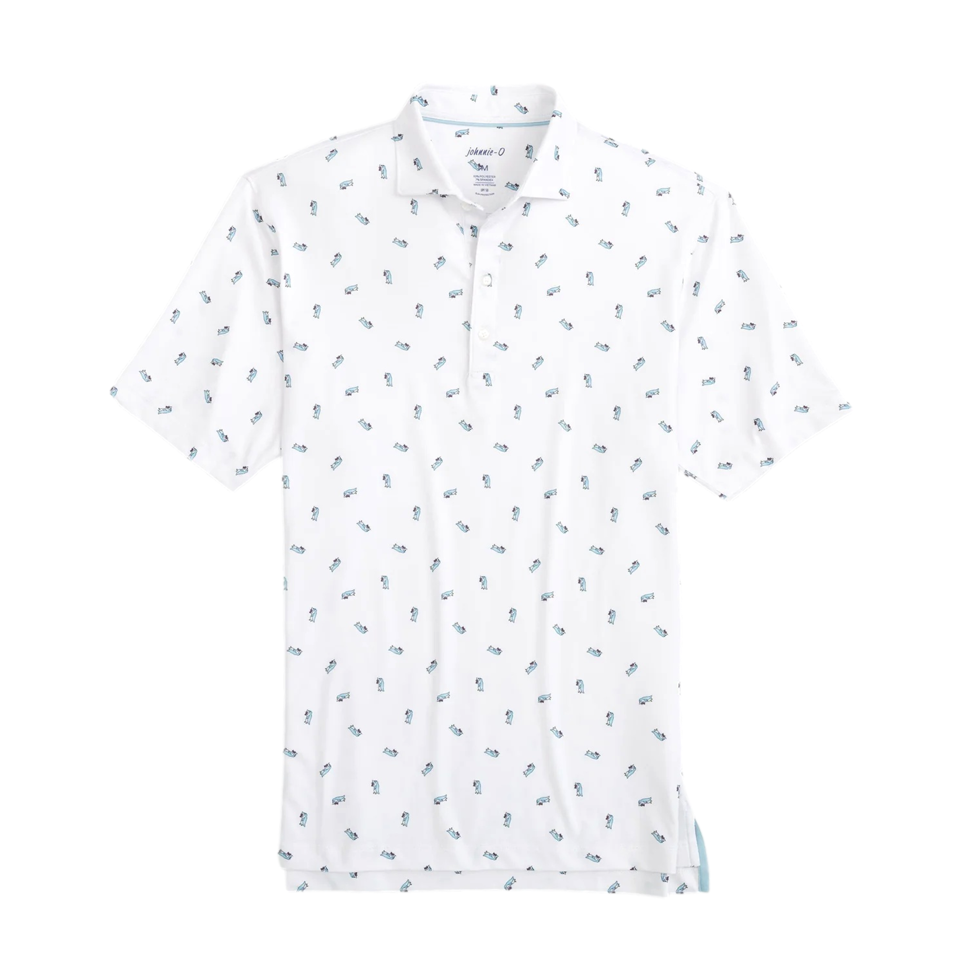 Silly Penguin Printed Men's Short Sleeve Golf Polo Shirt
