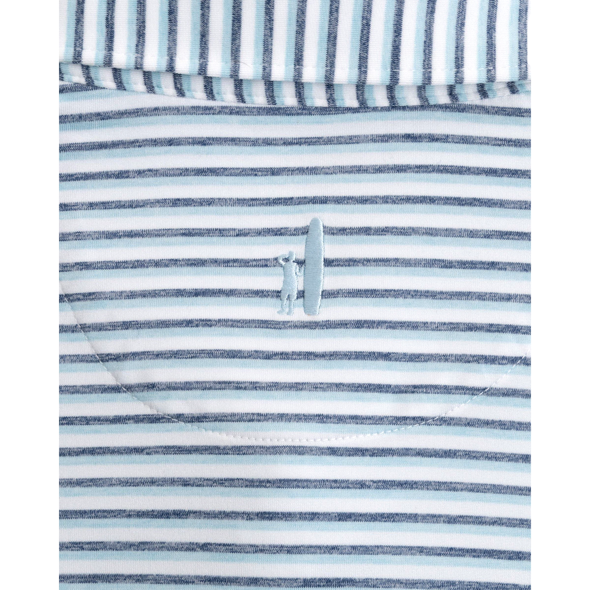 Jory Striped Men's Short Sleeve Golf Polo Shirt