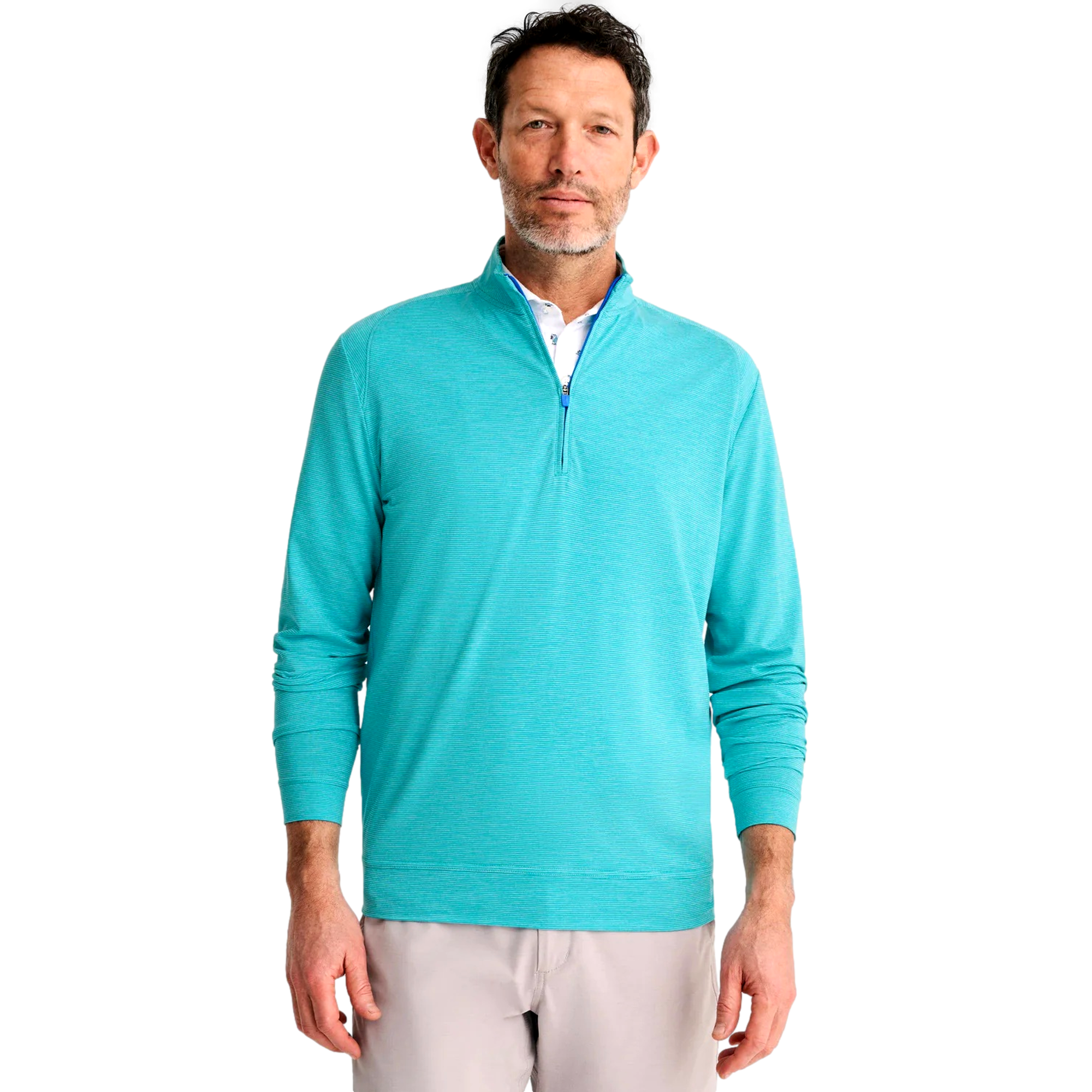 Vaughn Striped PREP-FORMANCE 1/4 Zip Pullover