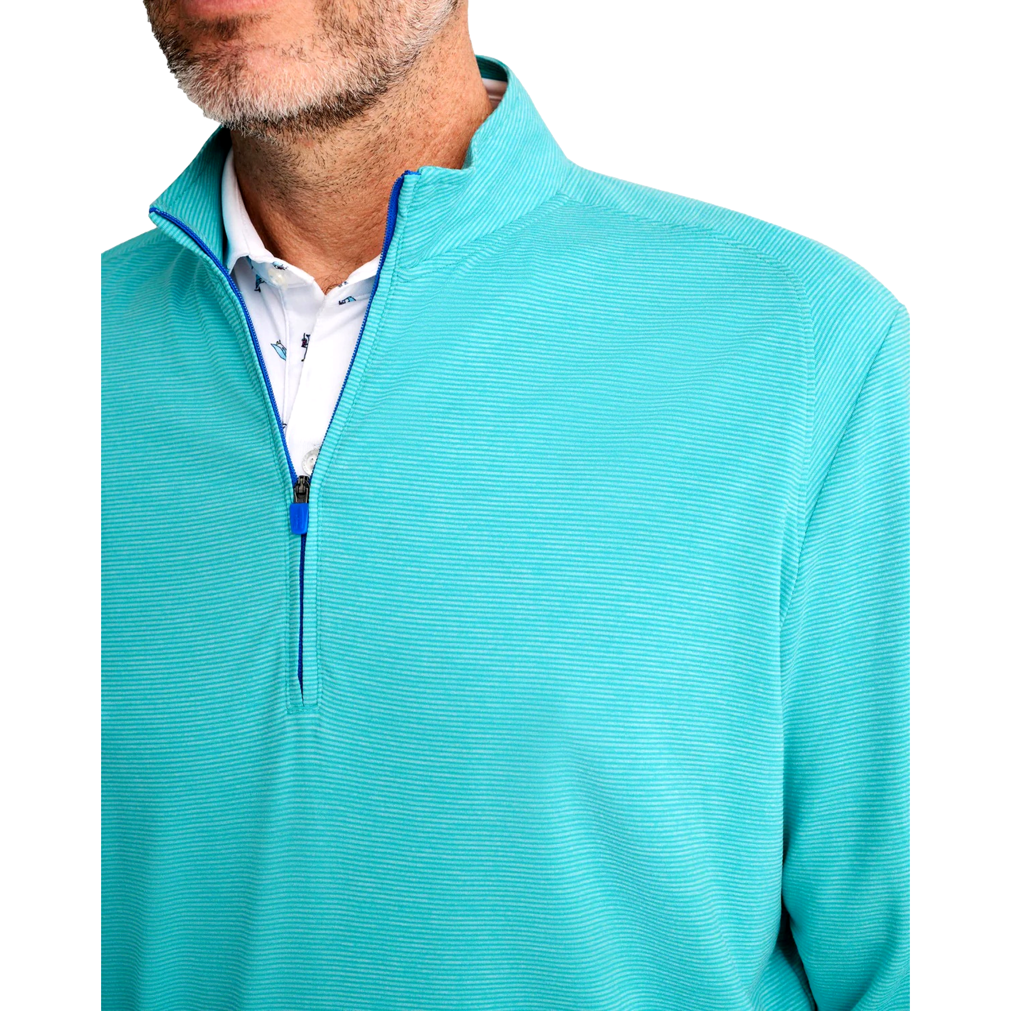 Vaughn Striped PREP-FORMANCE 1/4 Zip Pullover