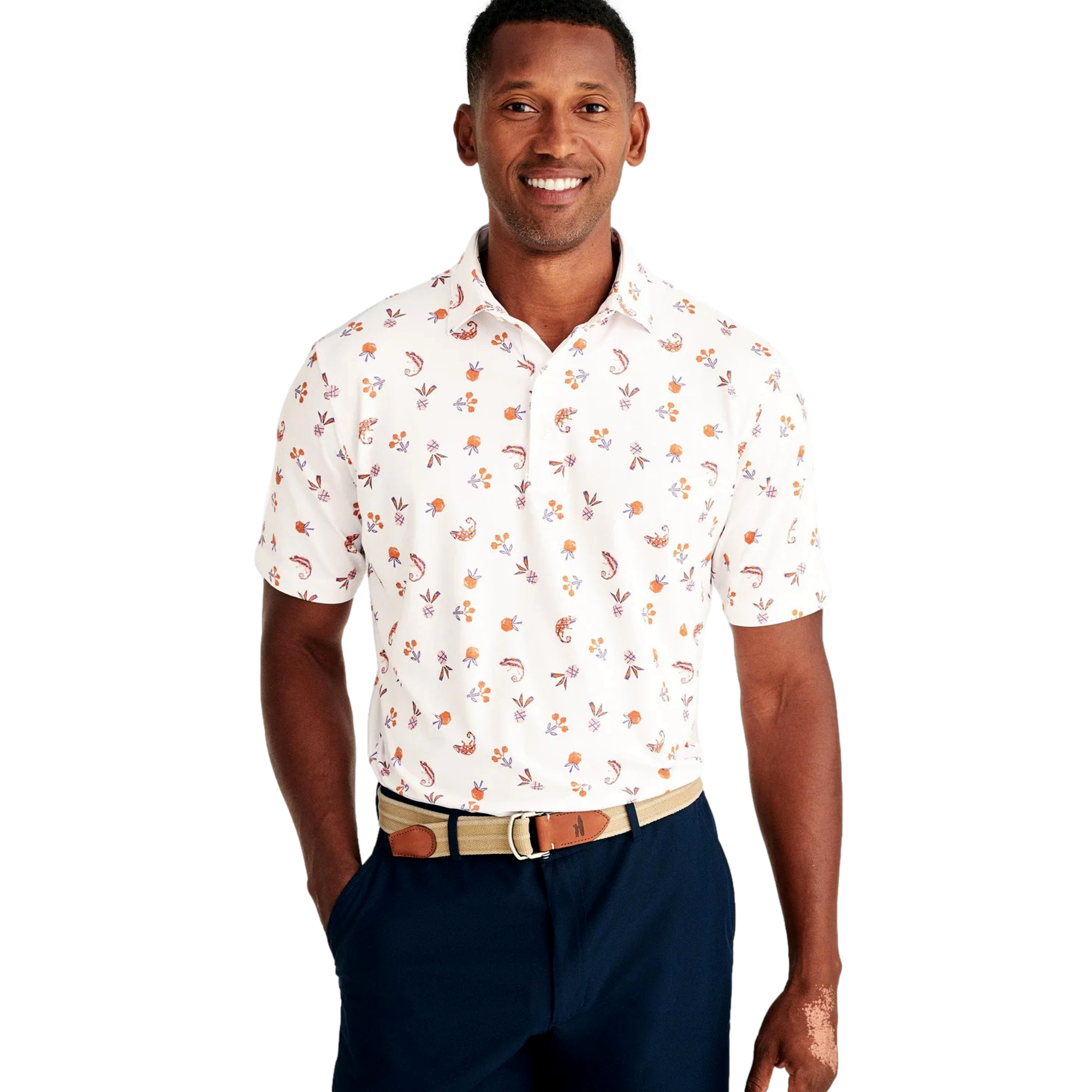 Flynn Printed Polo