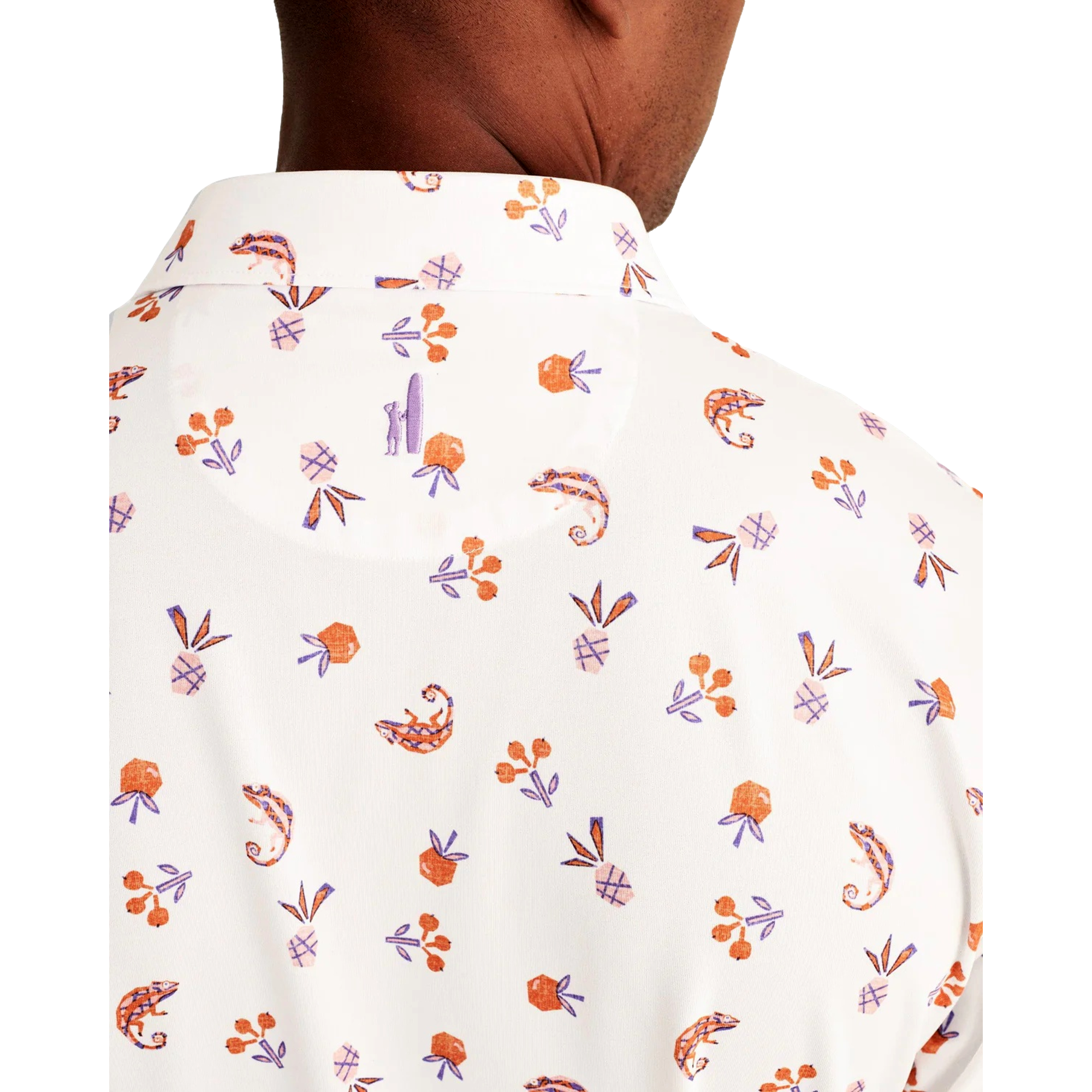 Flynn Printed Men's Short Sleeve Golf Polo Shirt