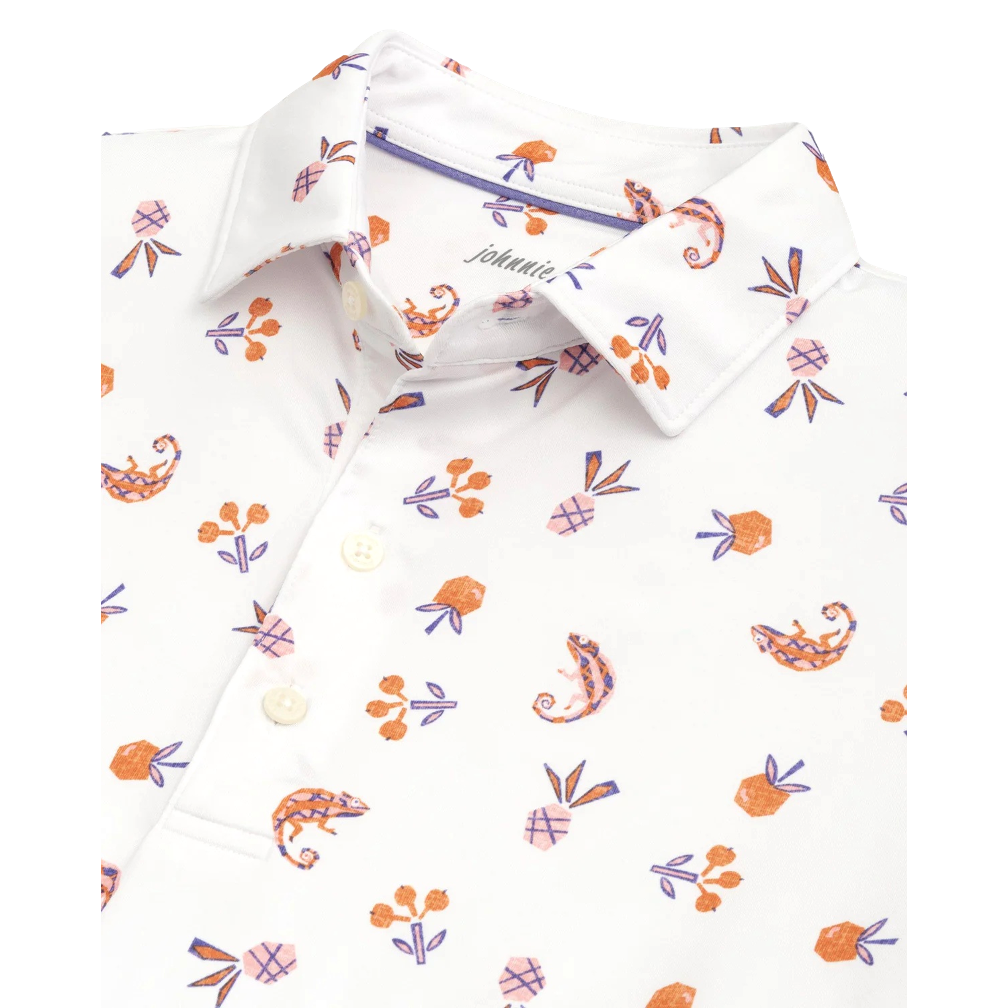 Flynn Printed Men's Short Sleeve Golf Polo Shirt