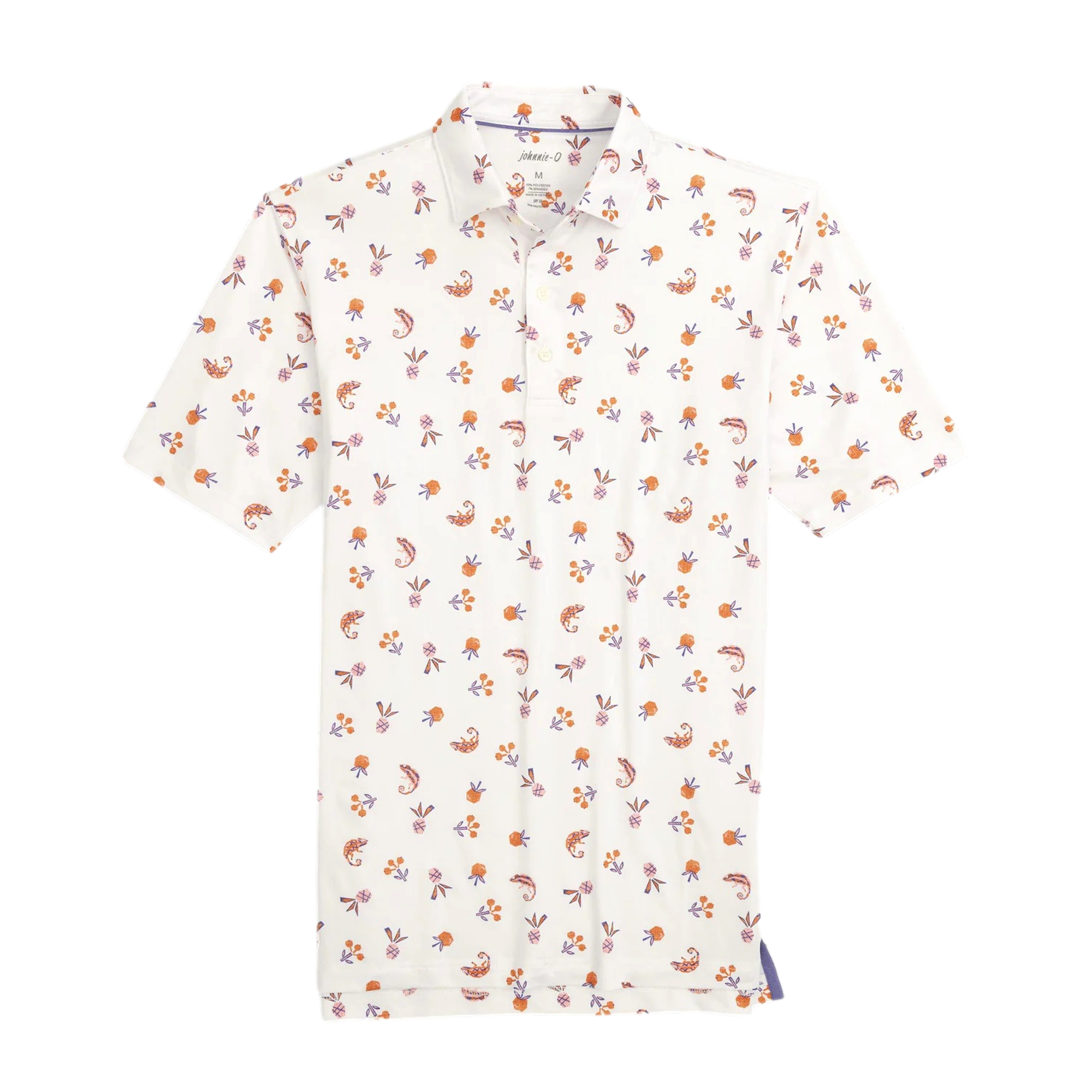 Flynn Printed Men's Short Sleeve Golf Polo Shirt