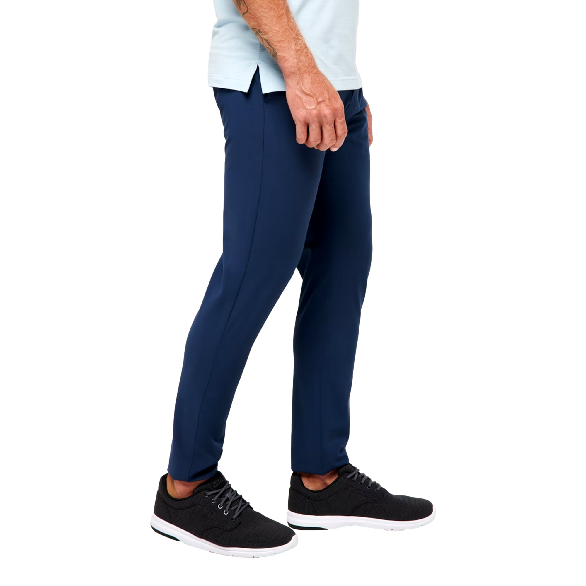Tech Chino Flat Front Open to Close Men's Golf Pants
