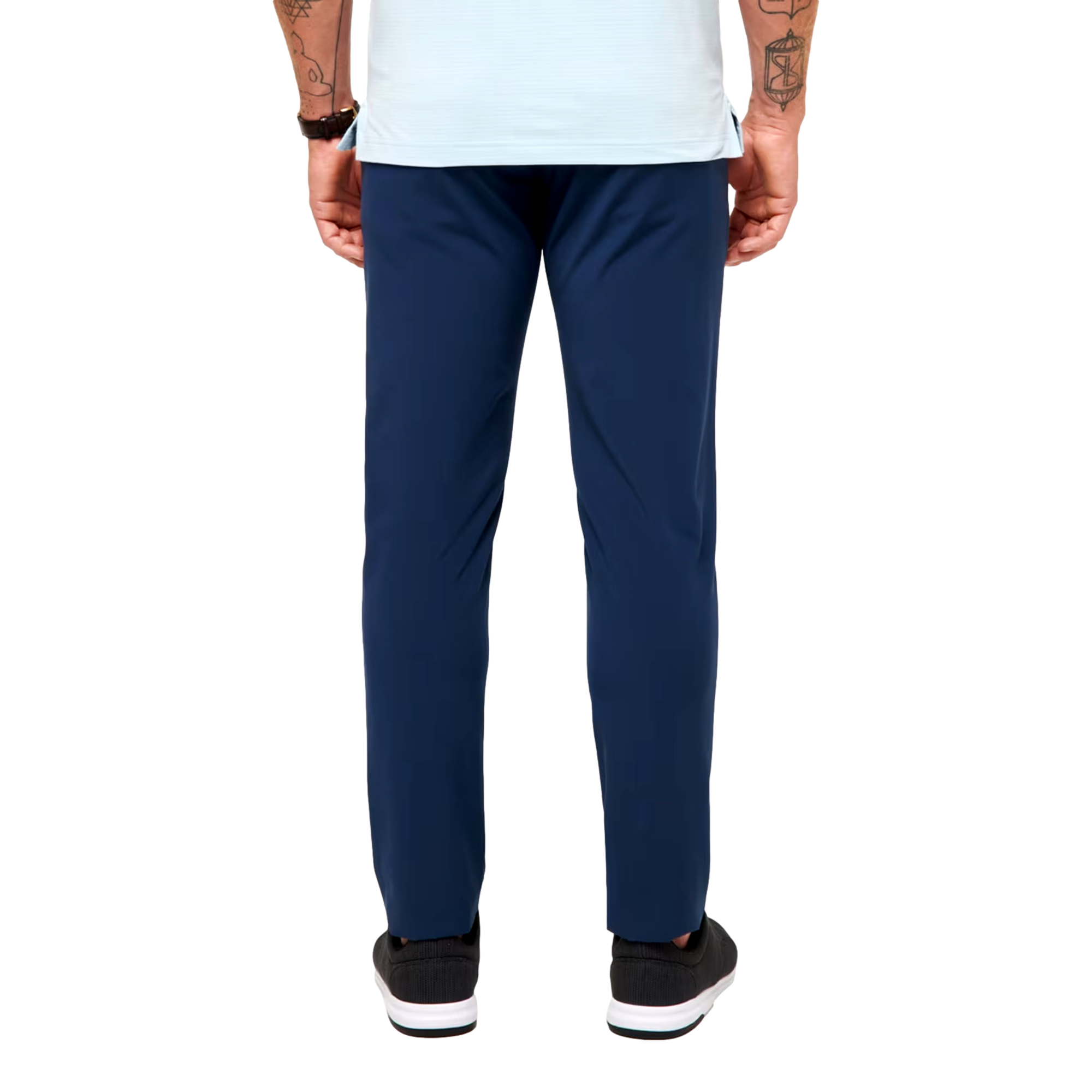 Tech Chino Flat Front Open to Close Men's Golf Pants