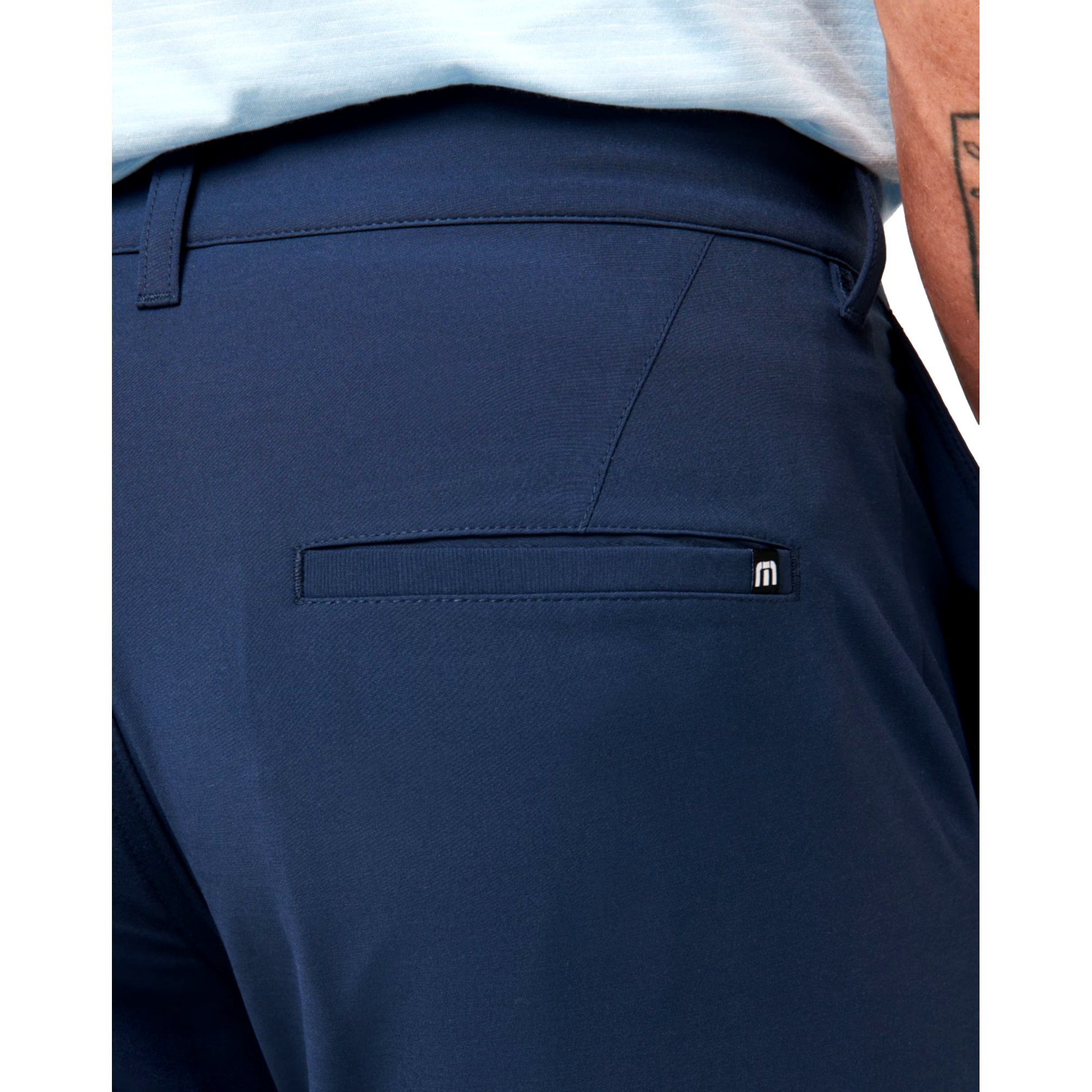 Tech Chino Flat Front Open to Close Men's Golf Pants