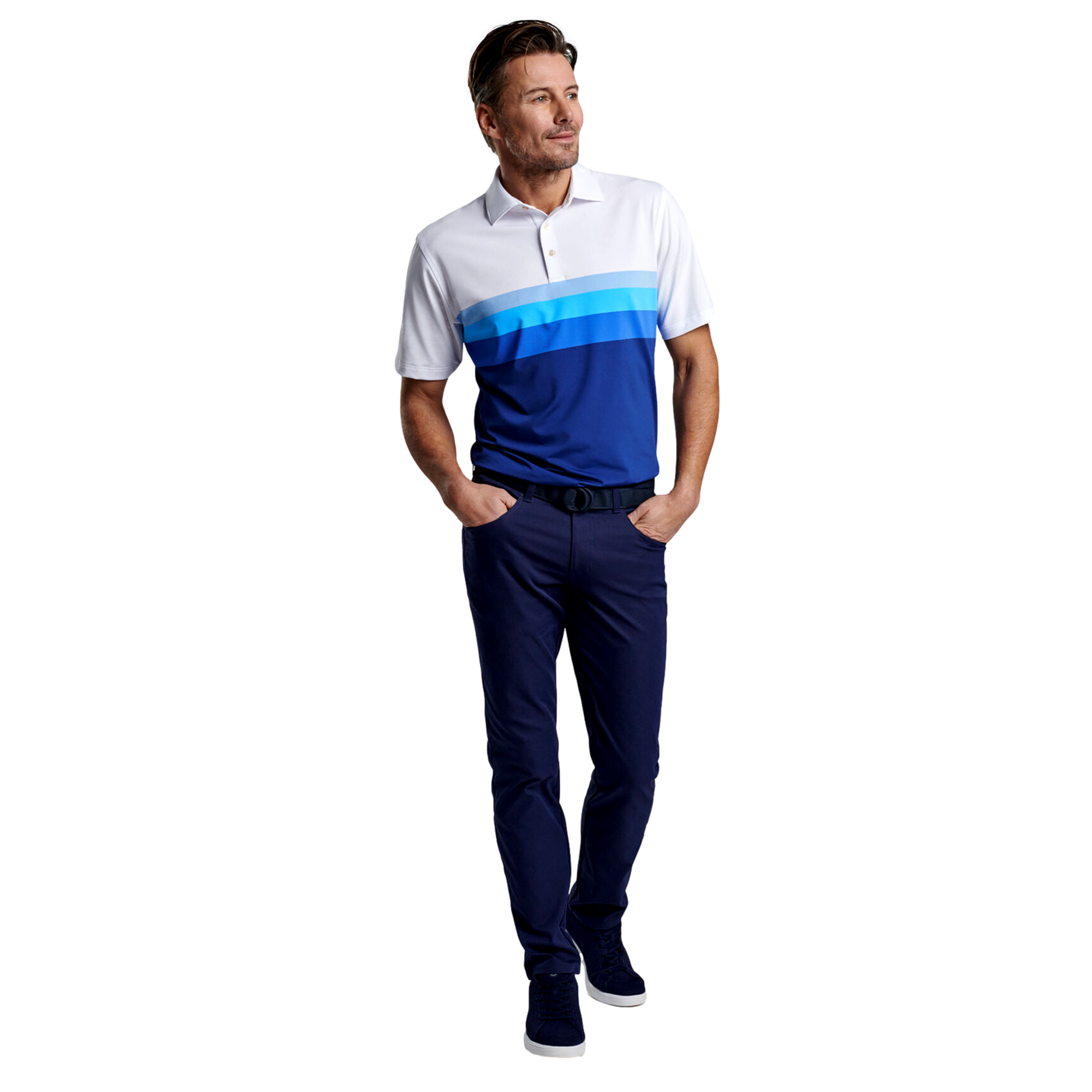 Macon Performance Jersey Men's Short Sleeve Golf Polo Shirt