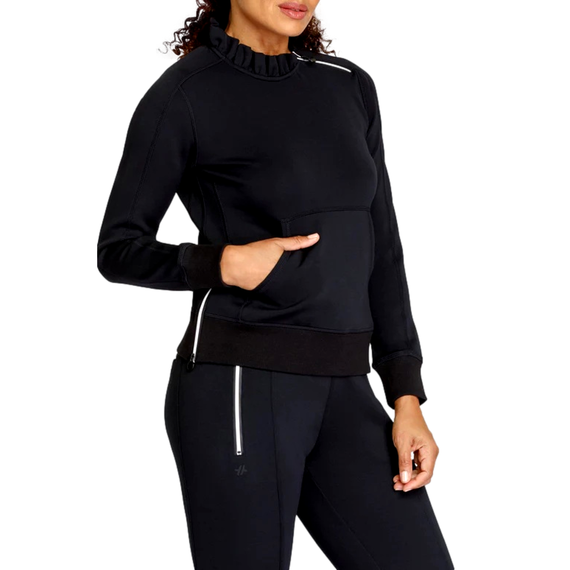 Condoleezza Ruffle Women's Golf Sweater