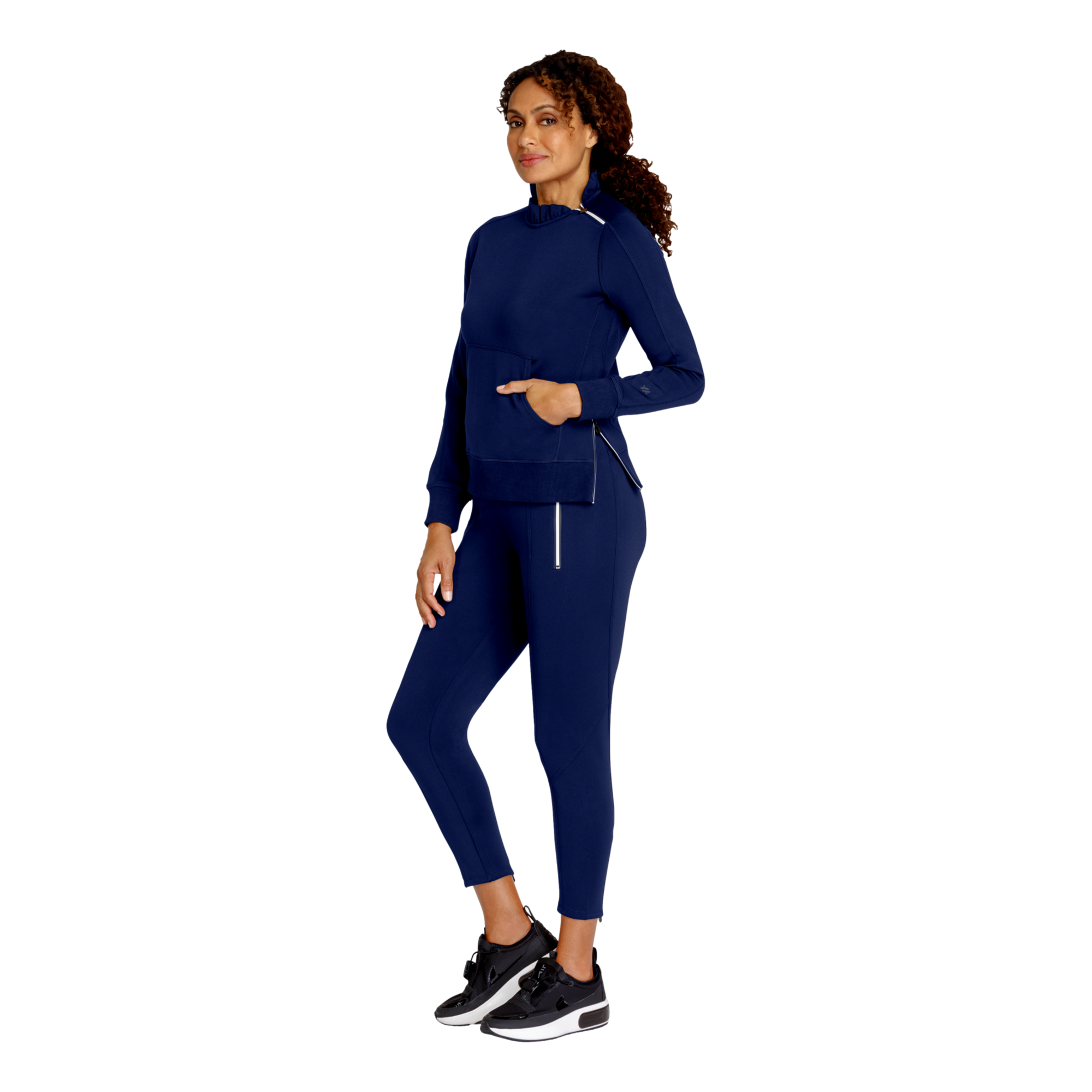 Condoleezza Ruffle Women's Golf Sweater