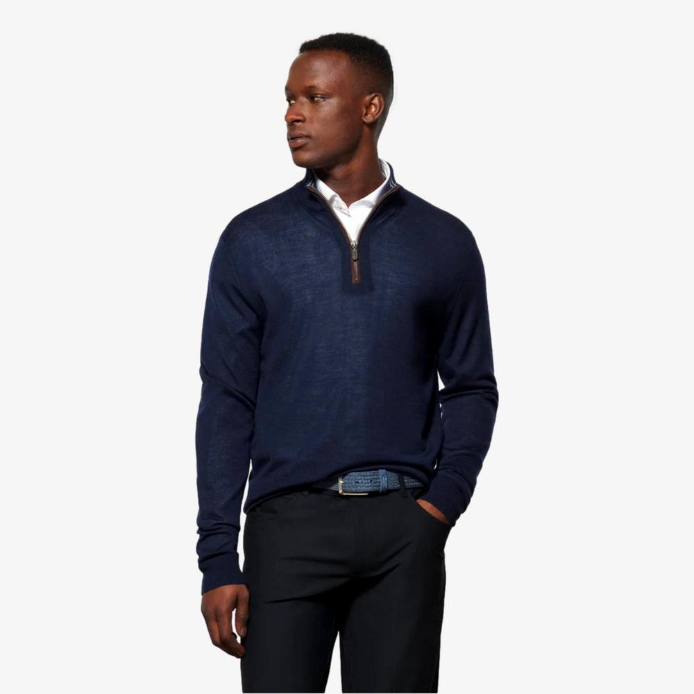 Johnnie O Baron Lightweight Wool Blend 1/4 Zip Pullover Johnnie O Baron Lightweight Wool Blend 1/4 Zip Pullover