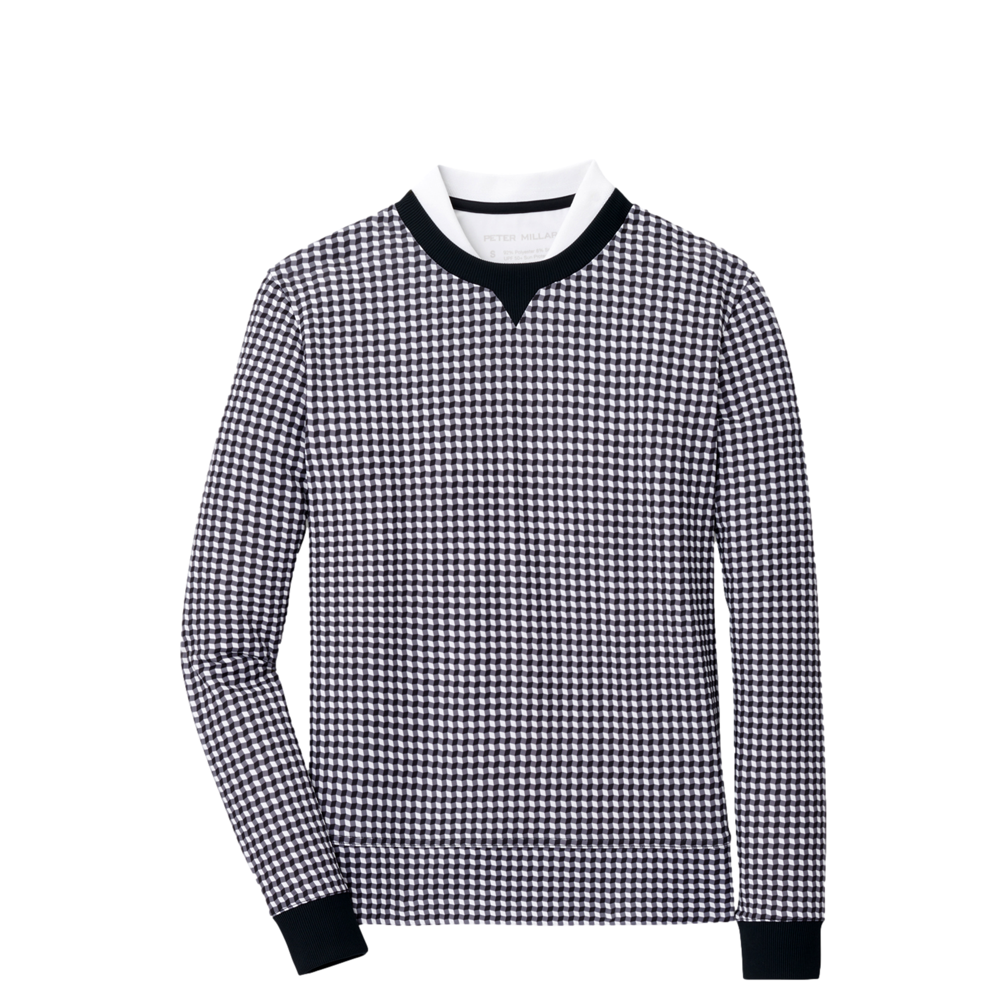 Birdie Gingham Print Sport Sweatshirt