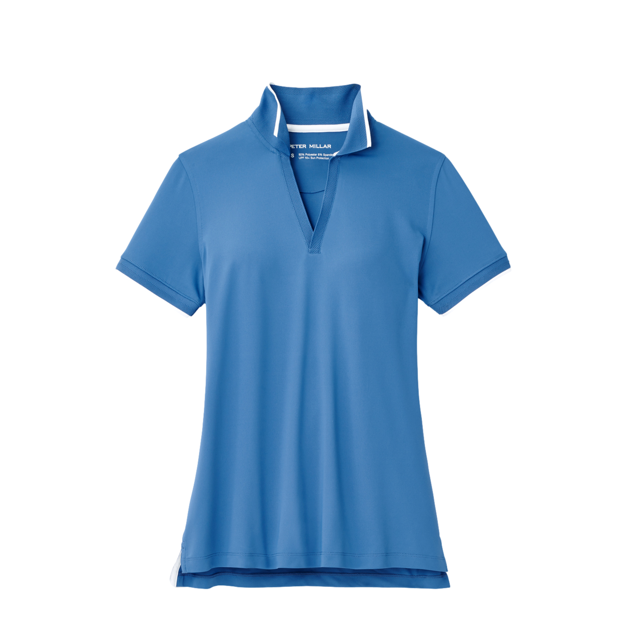 Betty Drop-V Neck Short Sleeve Polo Shirt