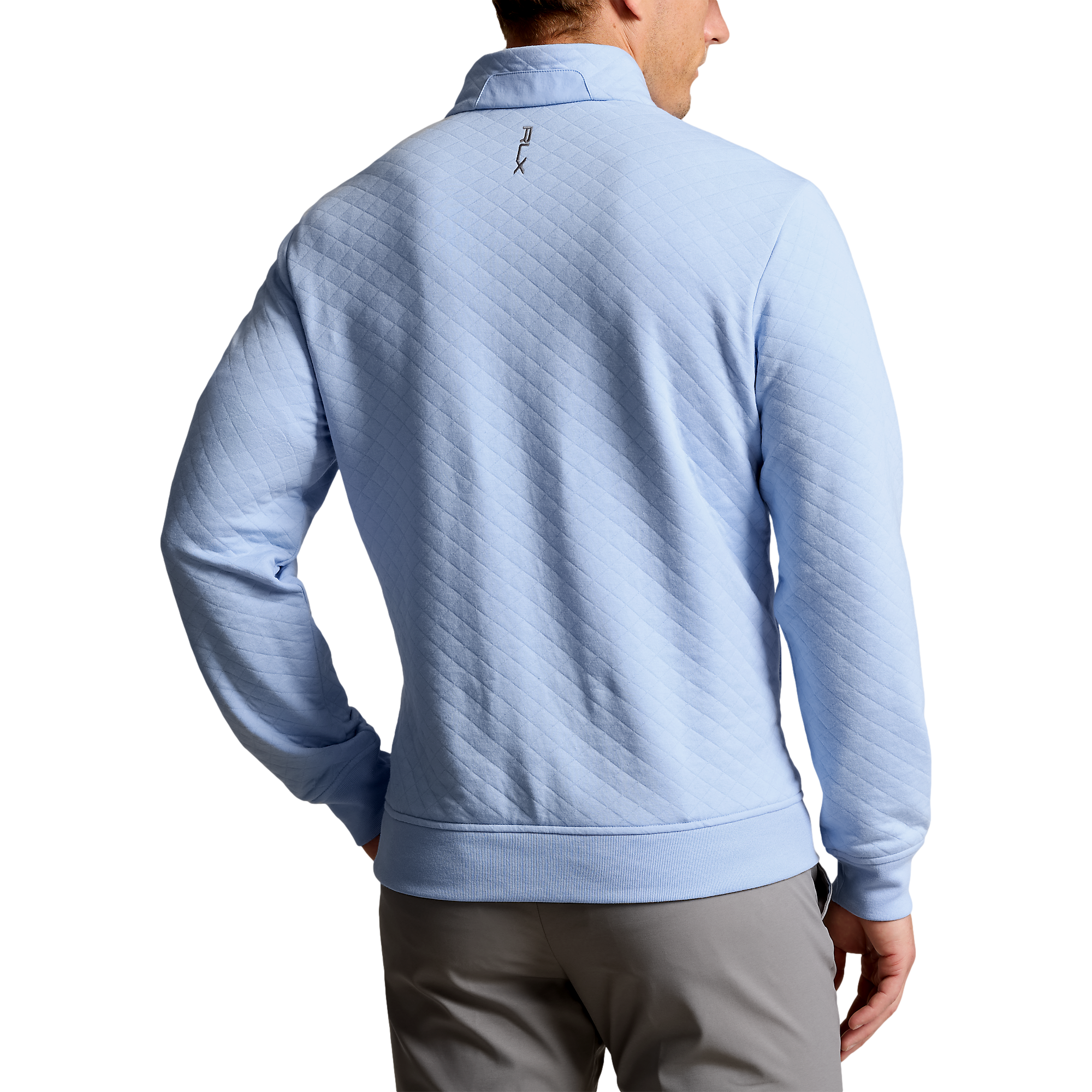 Quilted Double-Knit Men's Golf Quarter Zip Pull Over