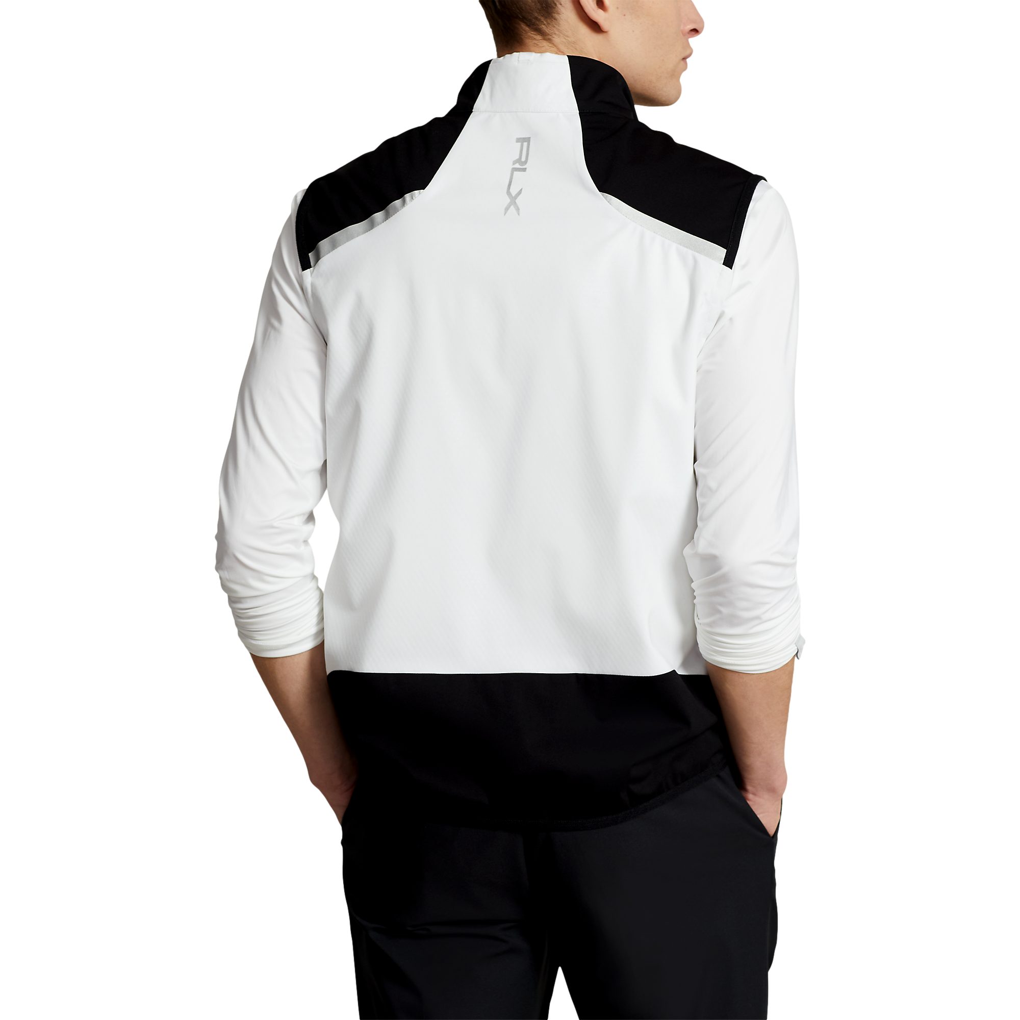 Water-Repellent Full Zip Packable Men's Golf Vest