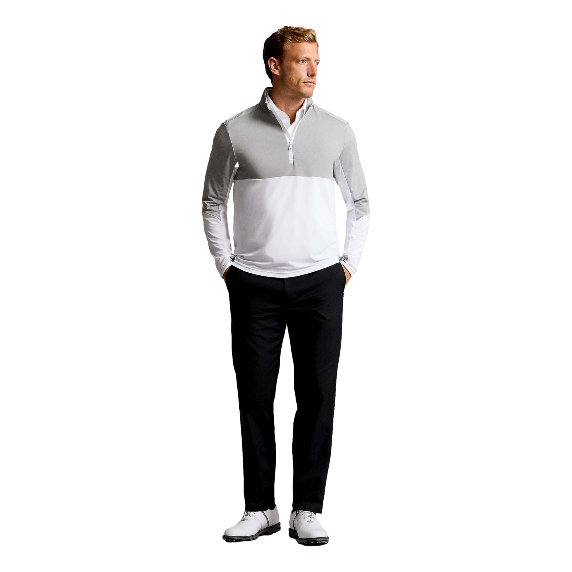 Peached Airflow Men's Golf Quarter Zip Pull Over