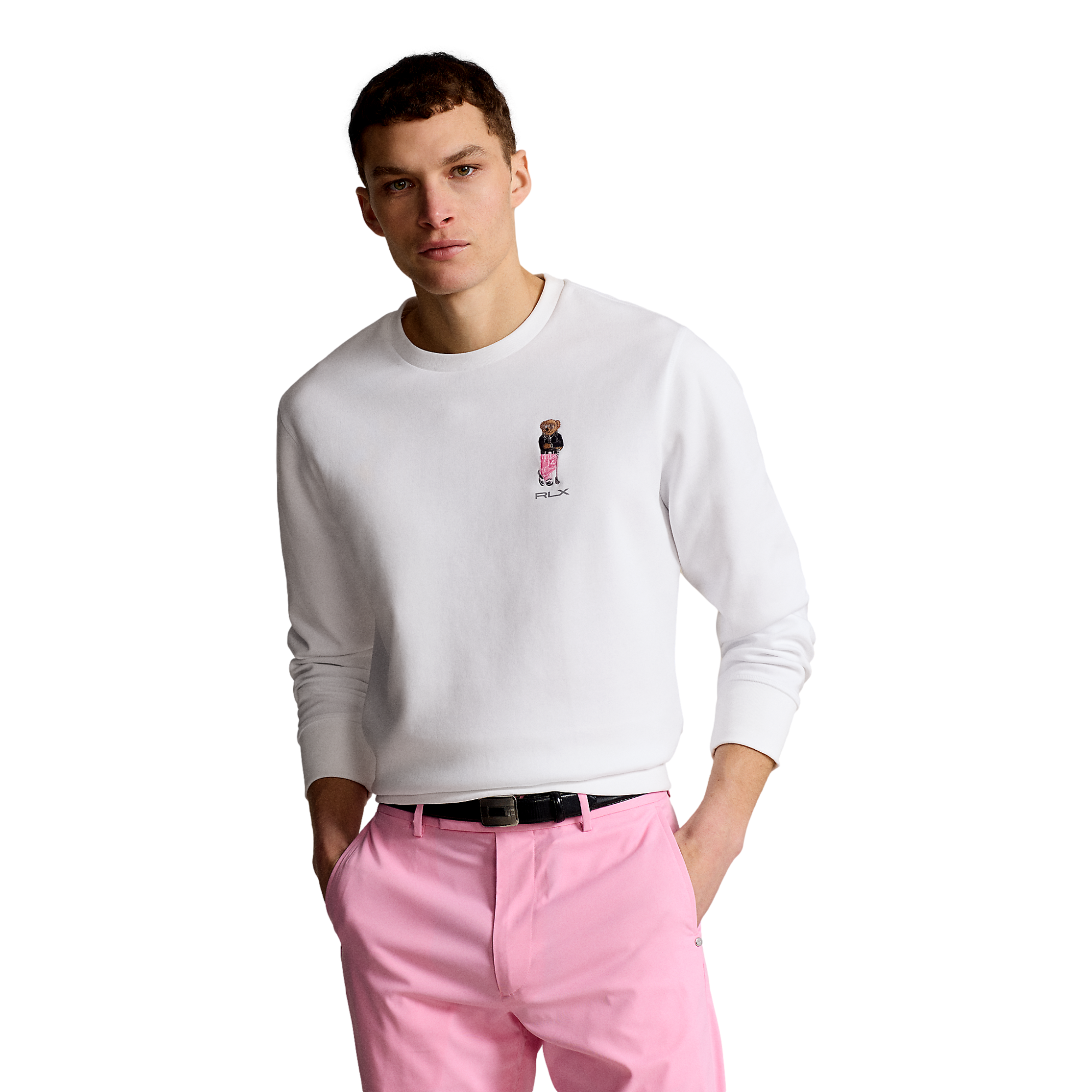 Polo Bear Double-Knit Crewneck Sweatshirt