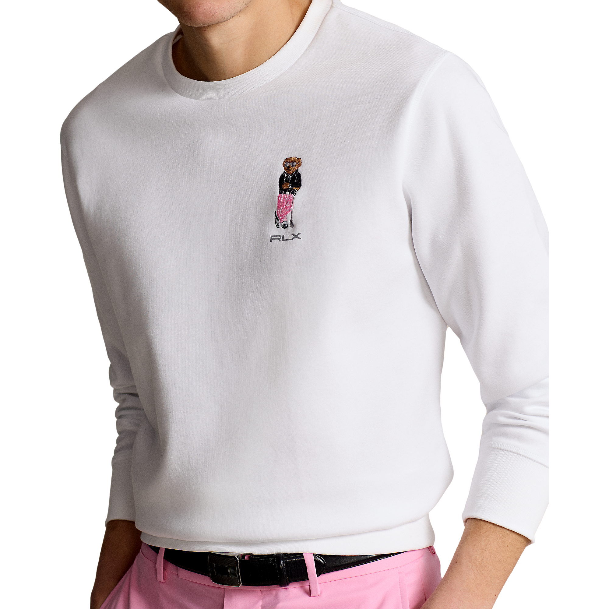 Polo Bear Double-Knit Crewneck Sweatshirt
