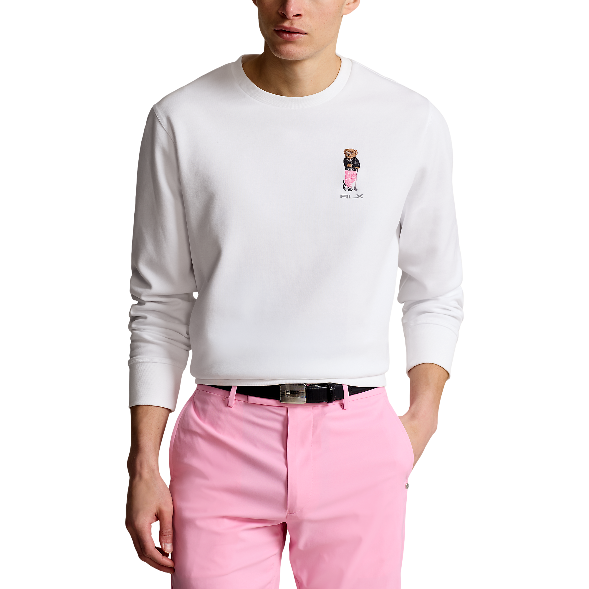 Polo Bear Double-Knit Crewneck Sweatshirt
