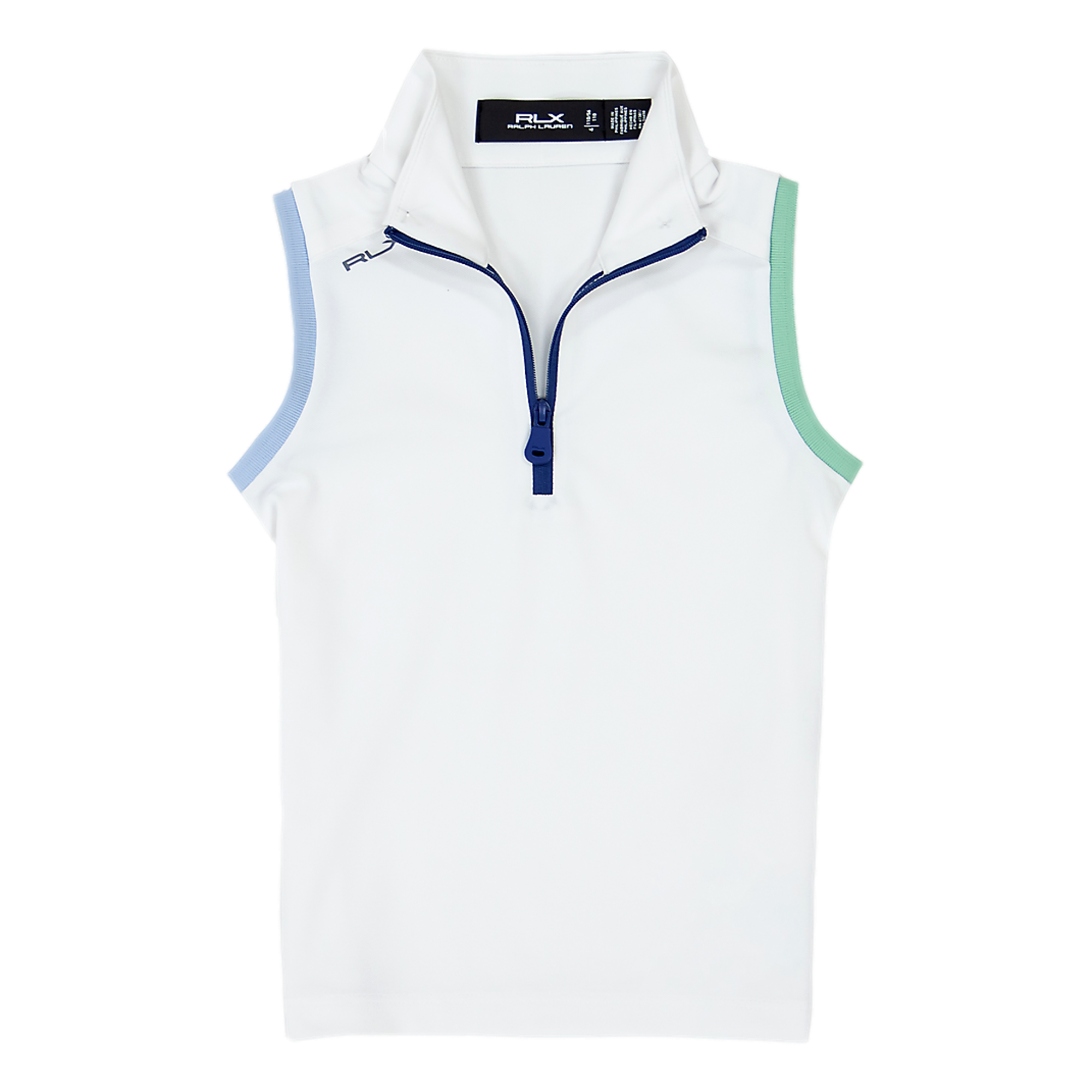 RLX Golf Girls Air Tech Pique Sleeveless Quarter Zip Vest PGA