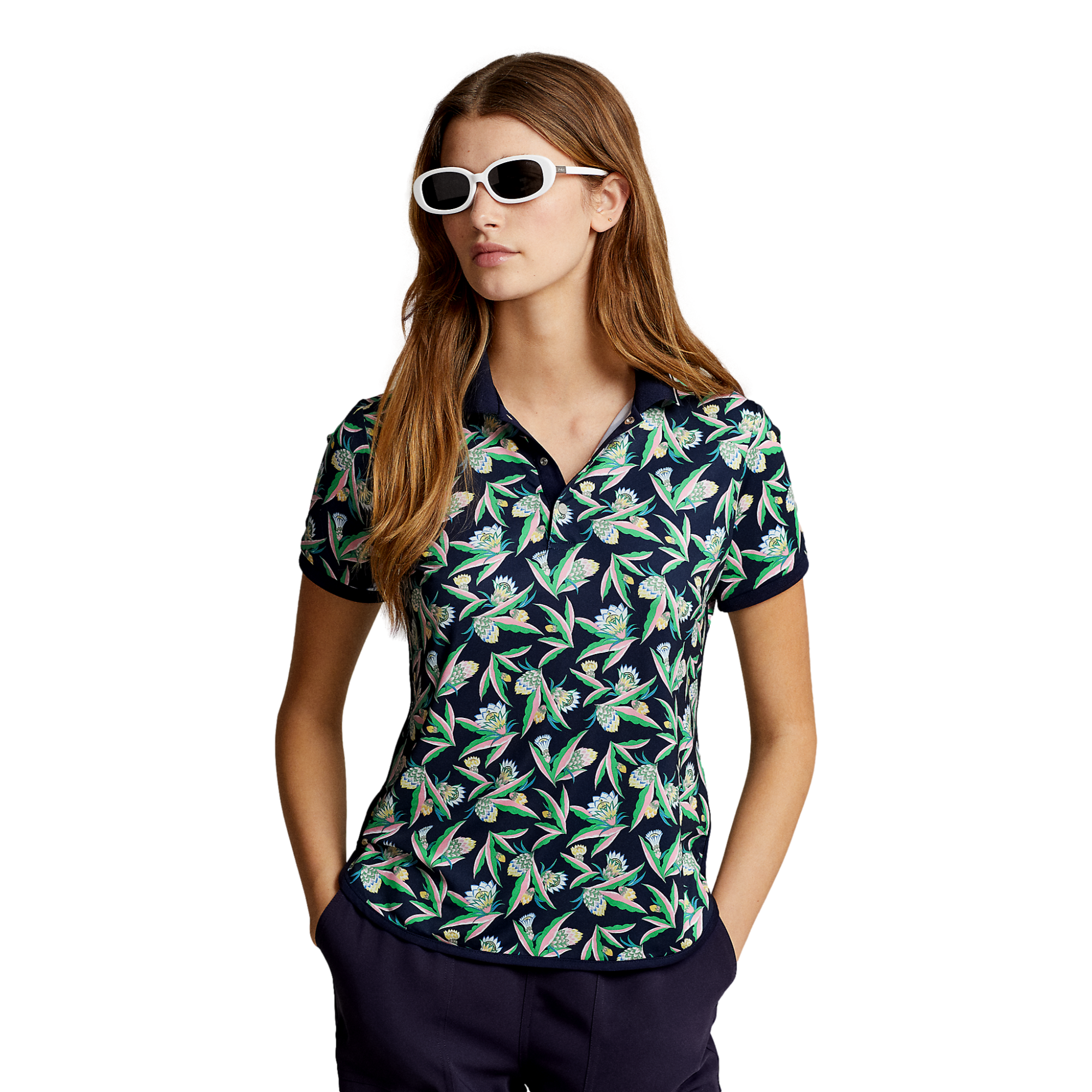 RLX Golf Floral Airflow Short Sleeve Polo Shirt | PGA TOUR Superstore