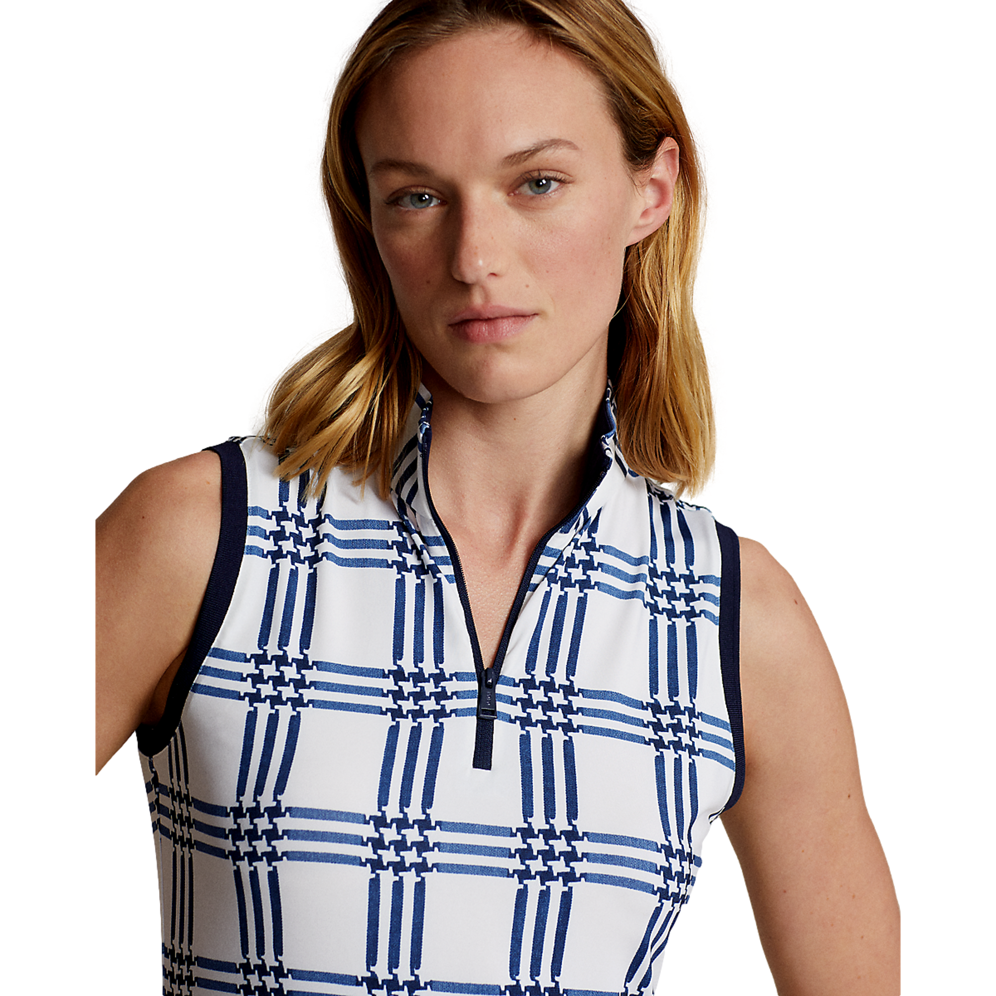 Performance A-Line Houndstooth Jersey Women's Golf Dress