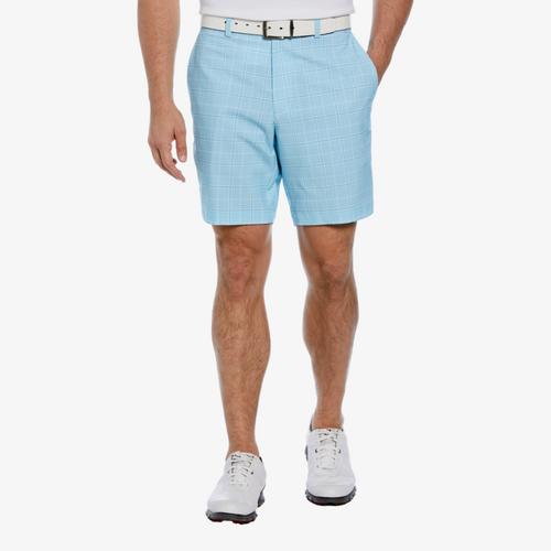 8" Check Print Golf Shorts with Active Waistband