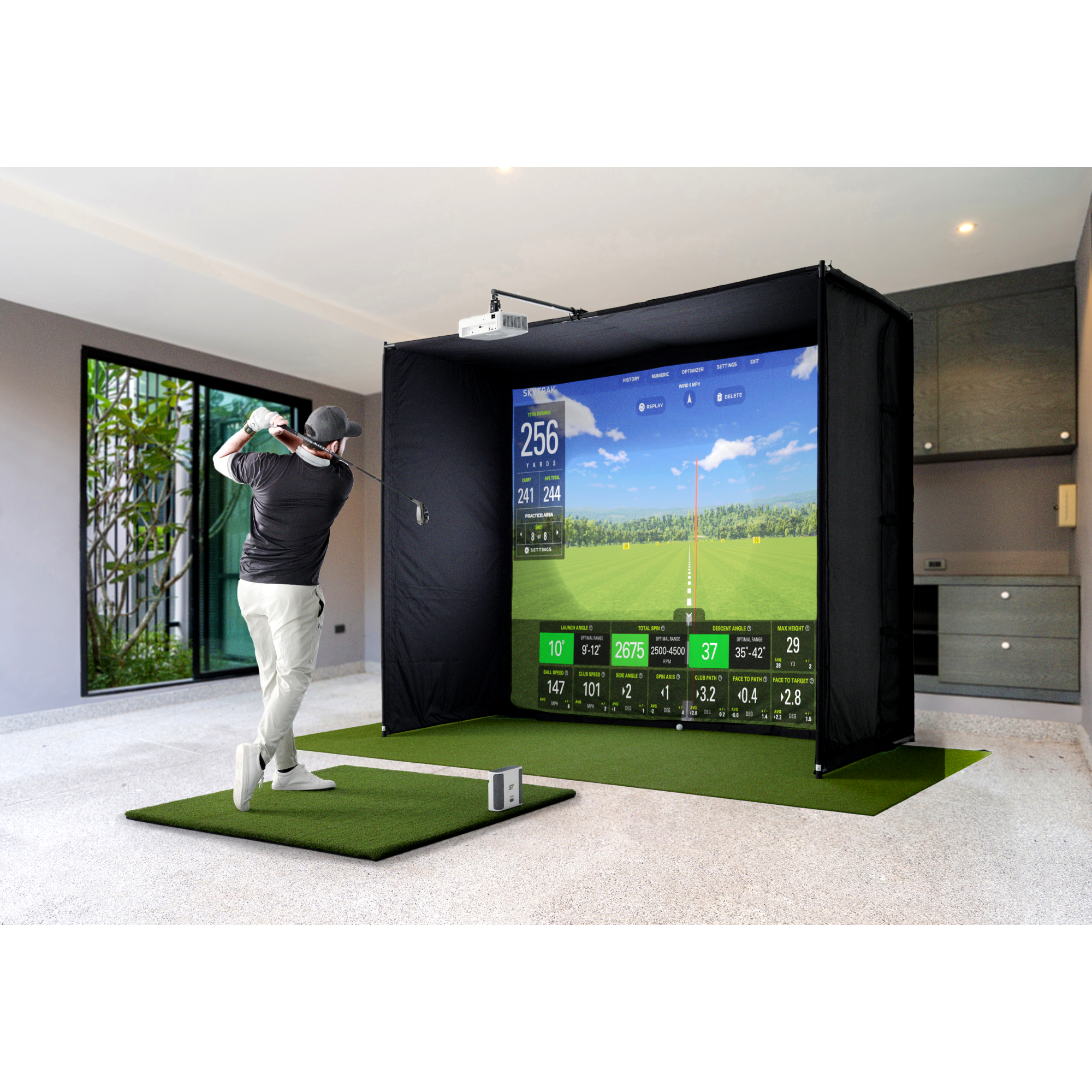 SkyTrak+ Golf Simulator Pro Studio
