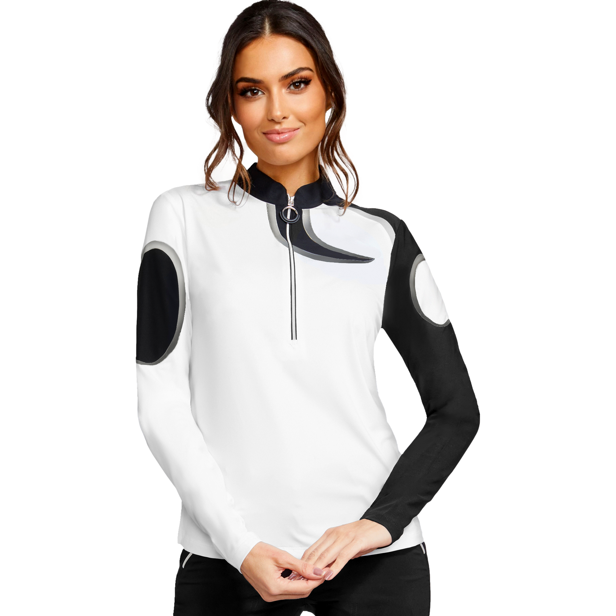 Swirl Quarter Zip Pull Over