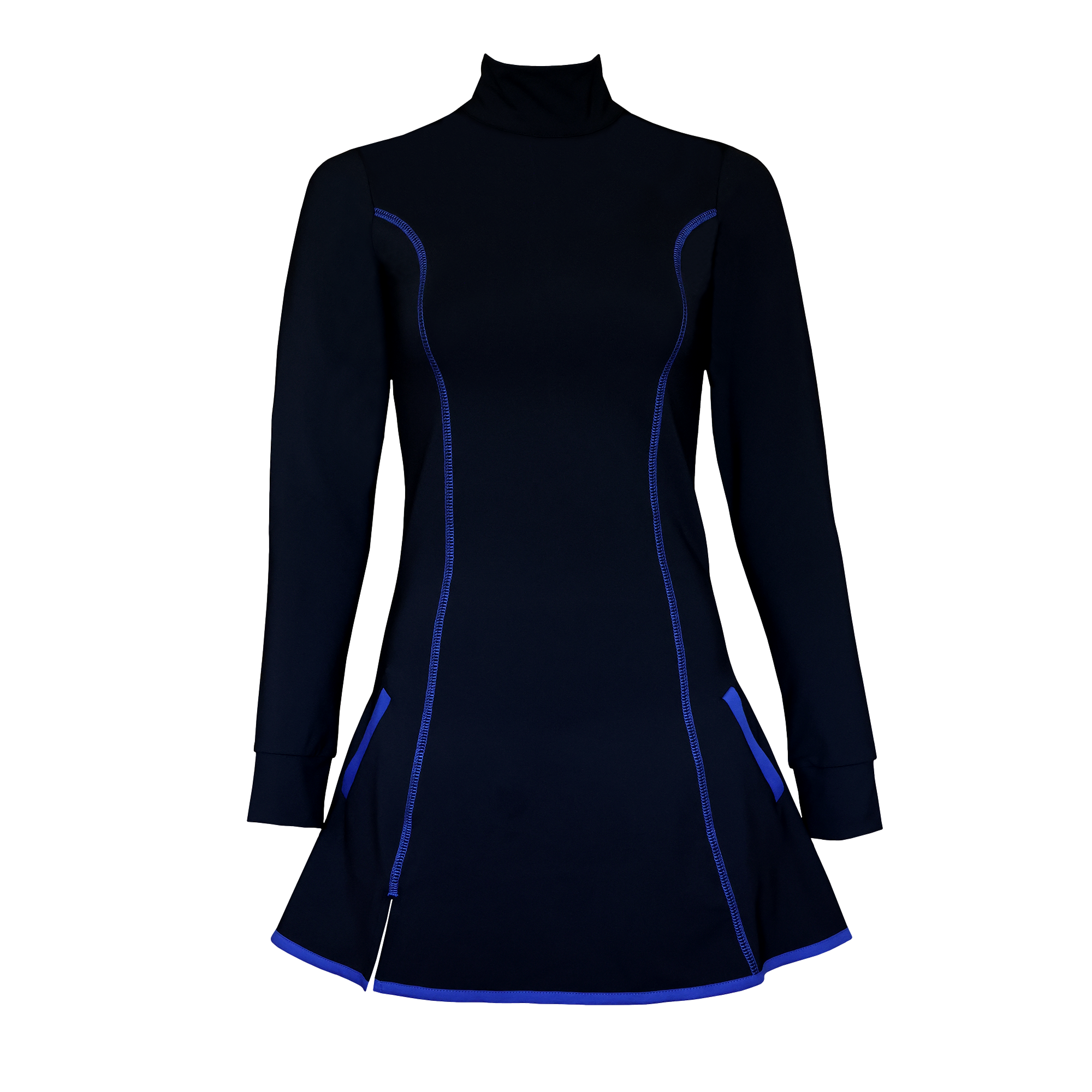 knee length dresses for ladies Navy 1/4 Zip Sport Dress main image 1