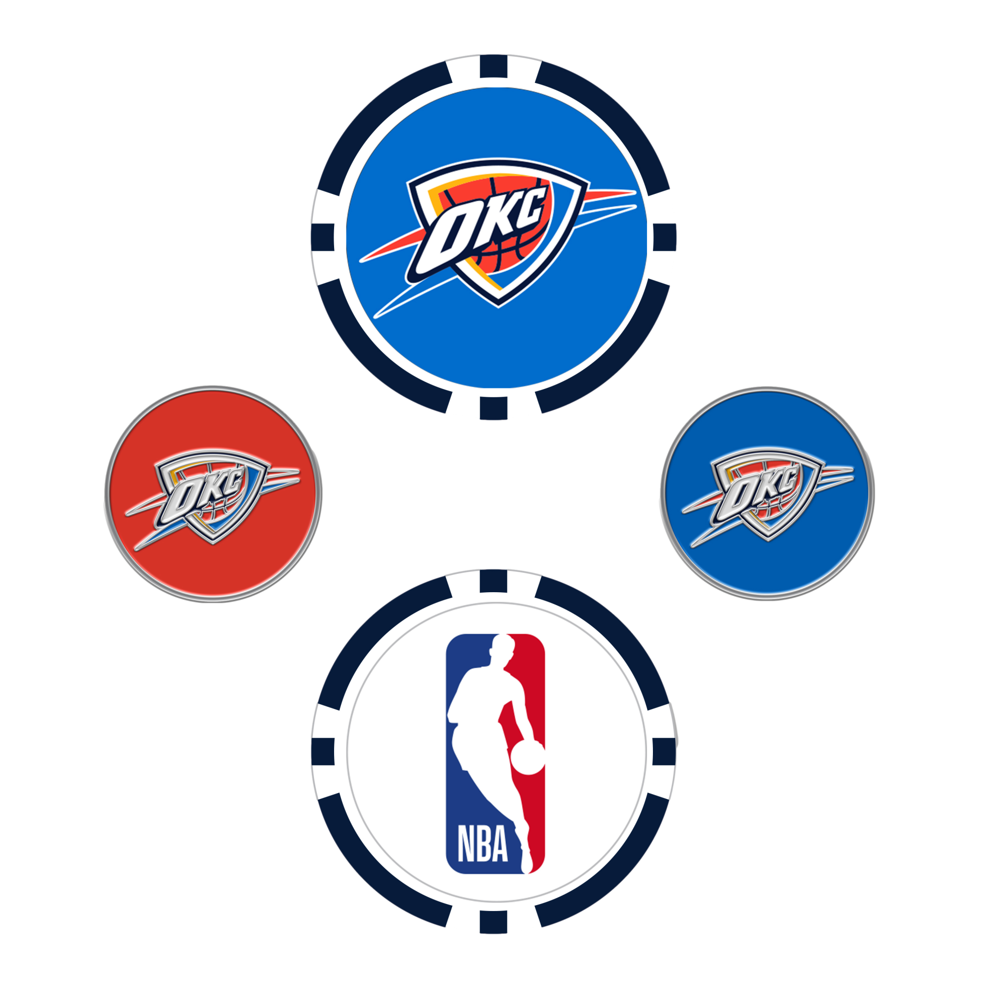 Oklahoma City Thunder Ball Marker Set