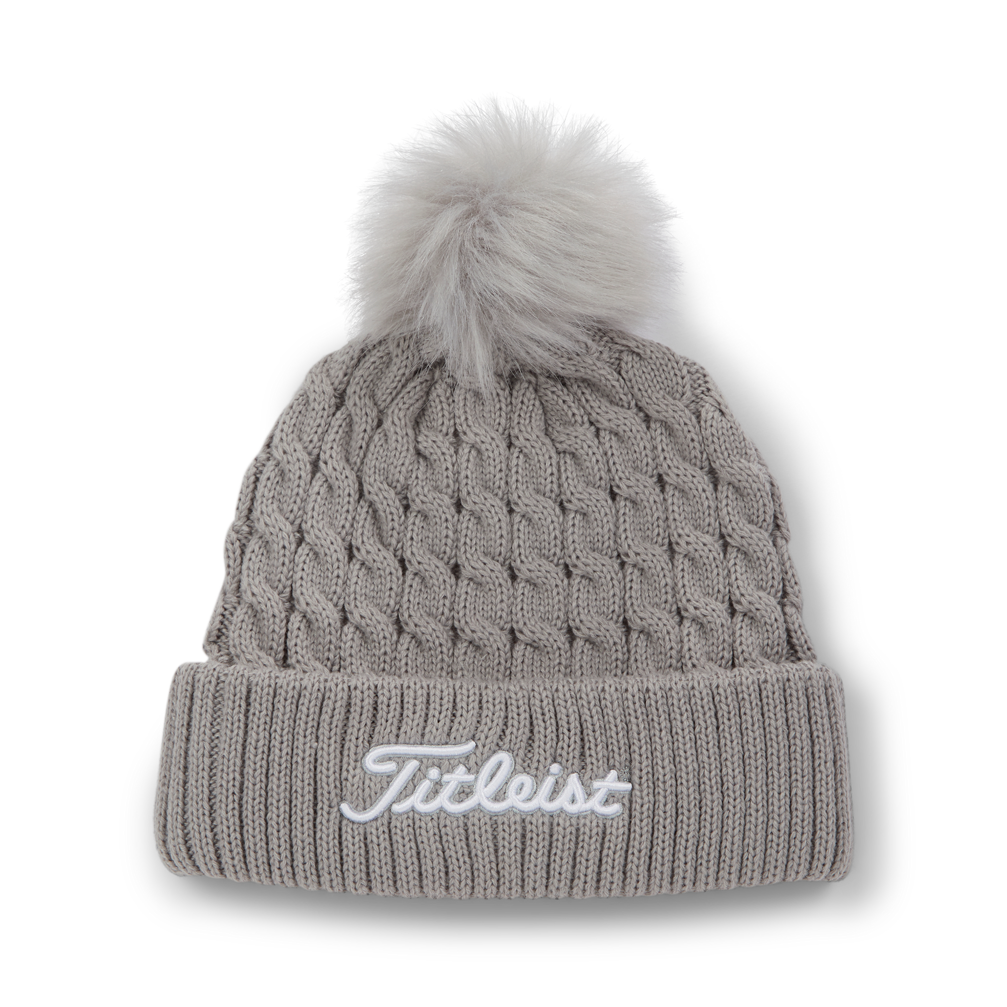 Cable Knit Pom Pom