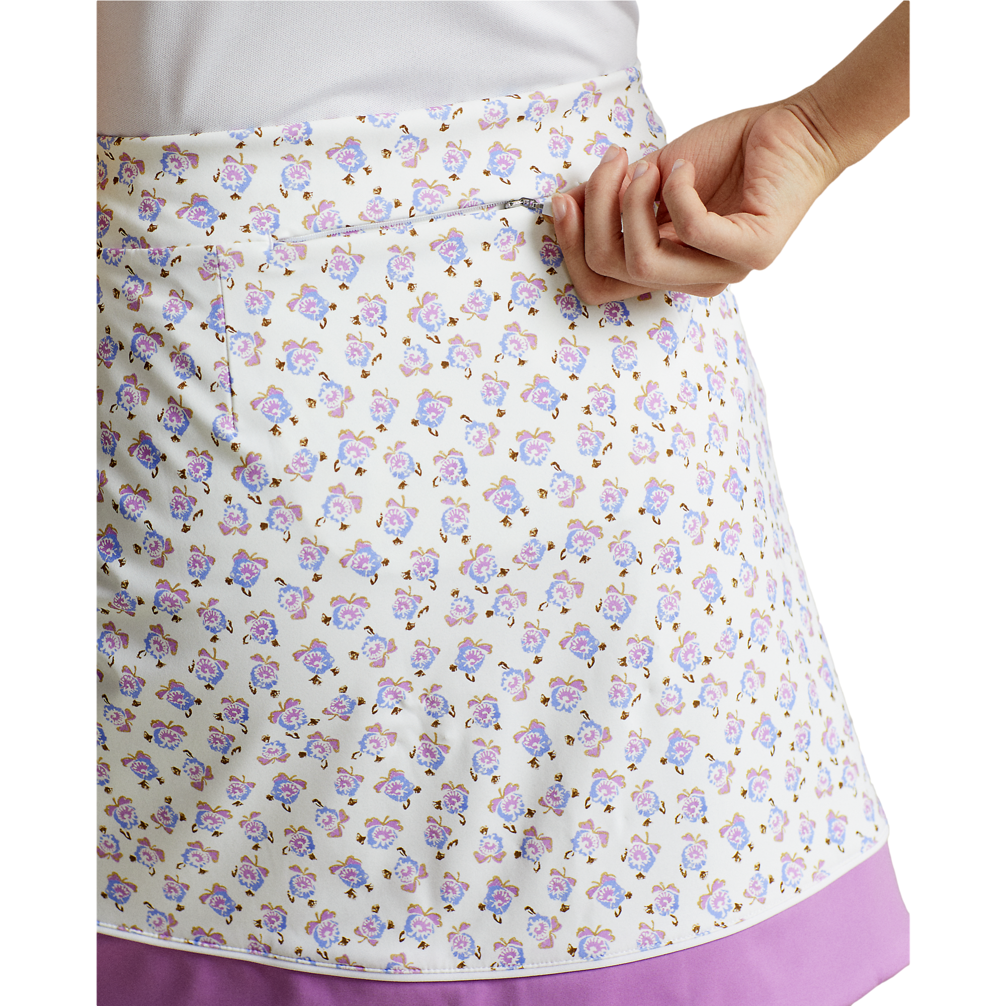 Pleated Four Way–Stretch 17" Wrap Skort