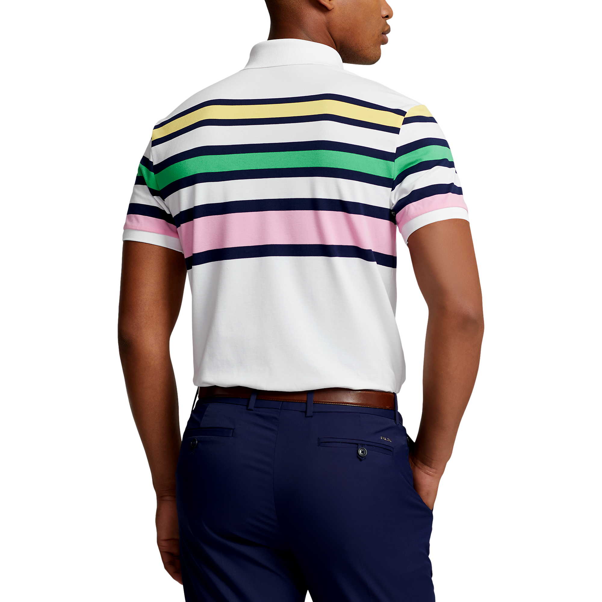 Custom Slim Fit Performance Men's Short Sleeve Golf Polo Shirt