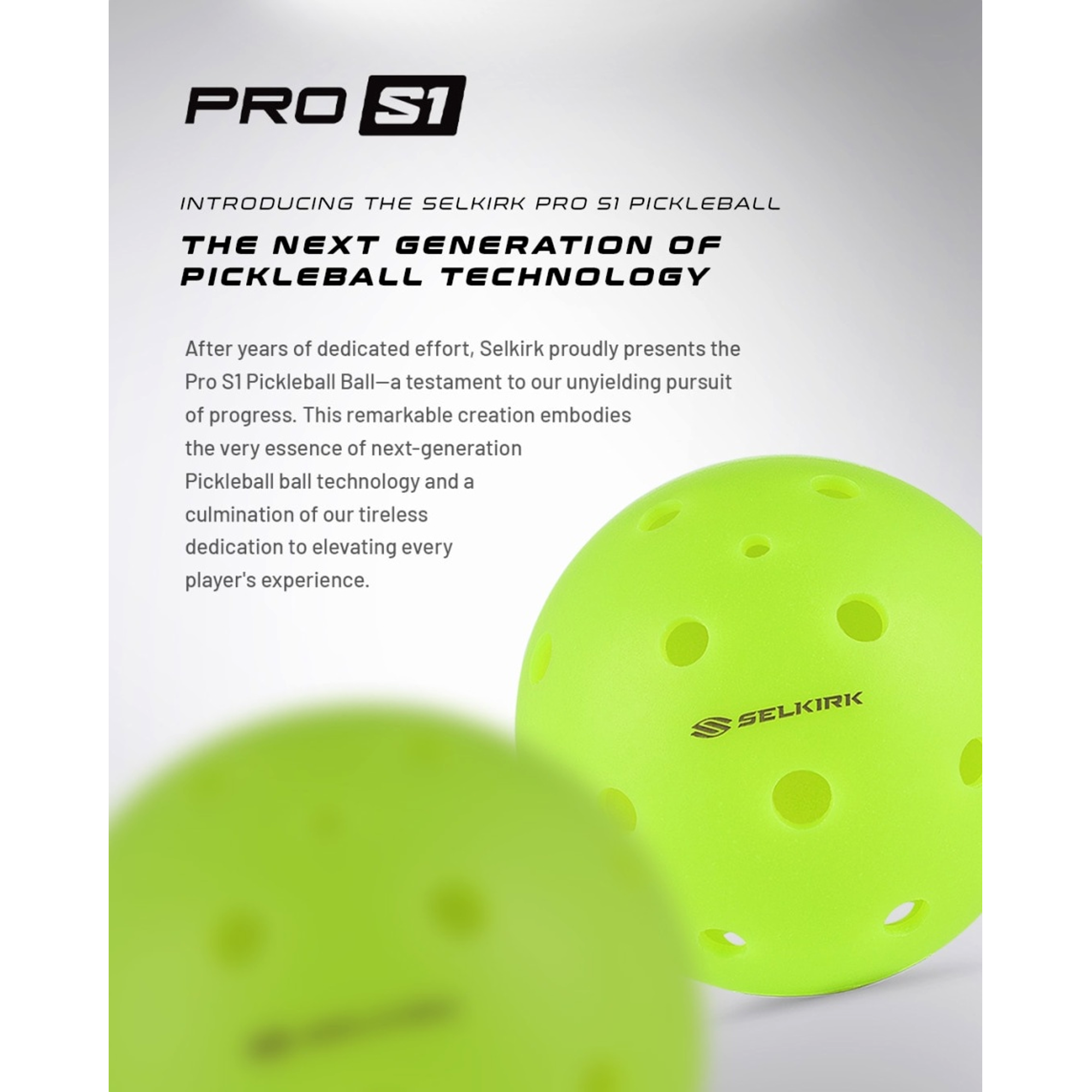 Pro S1 Pickleballs 4-Pack