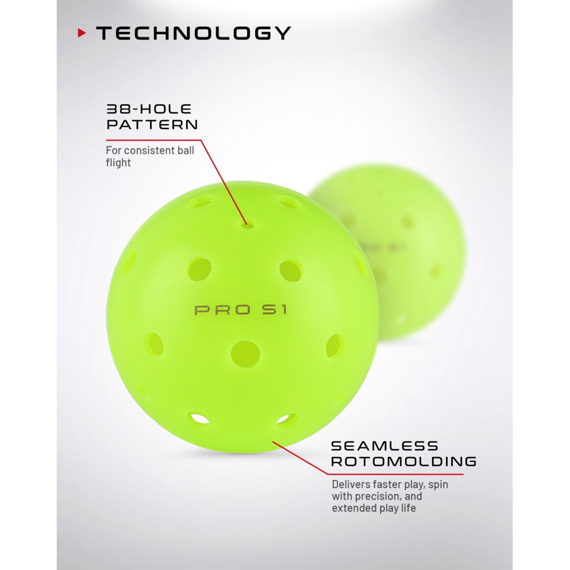 Pro S1 Pickleballs 4-Pack