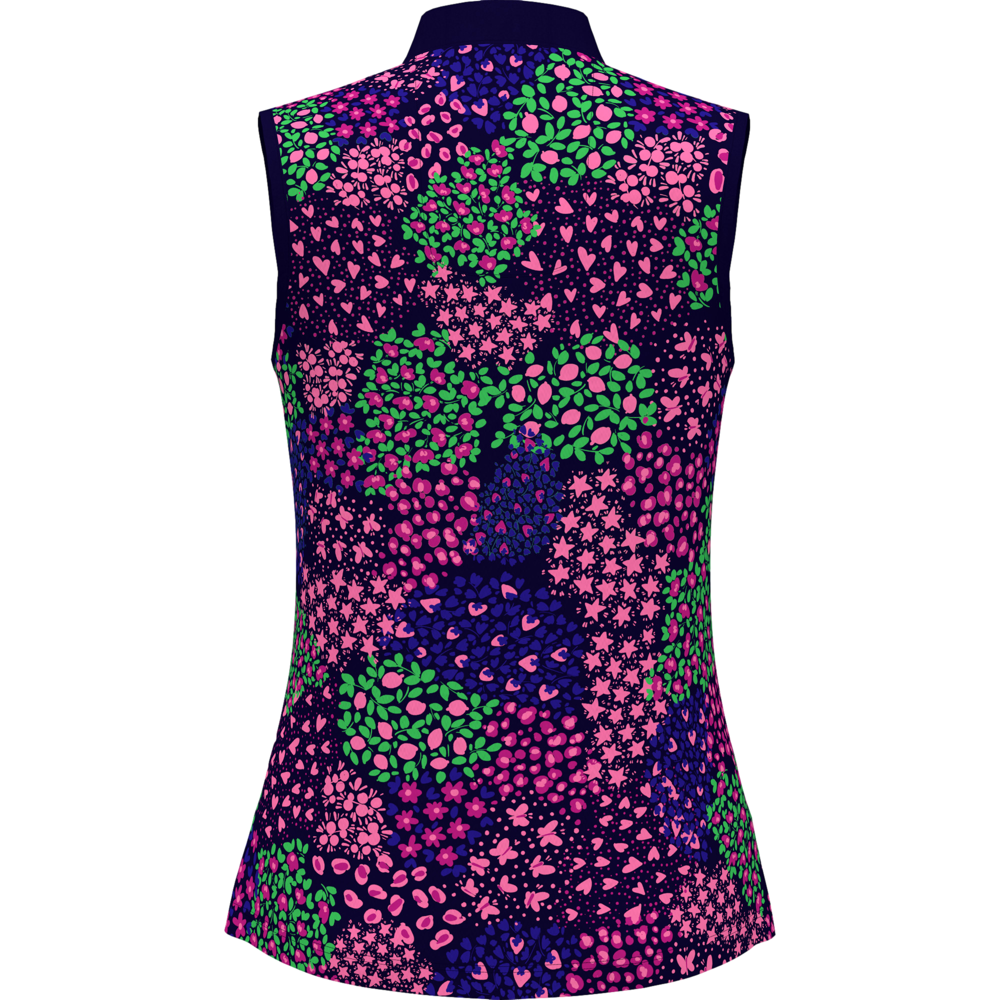 Whimsical Sleeveless Printed Top