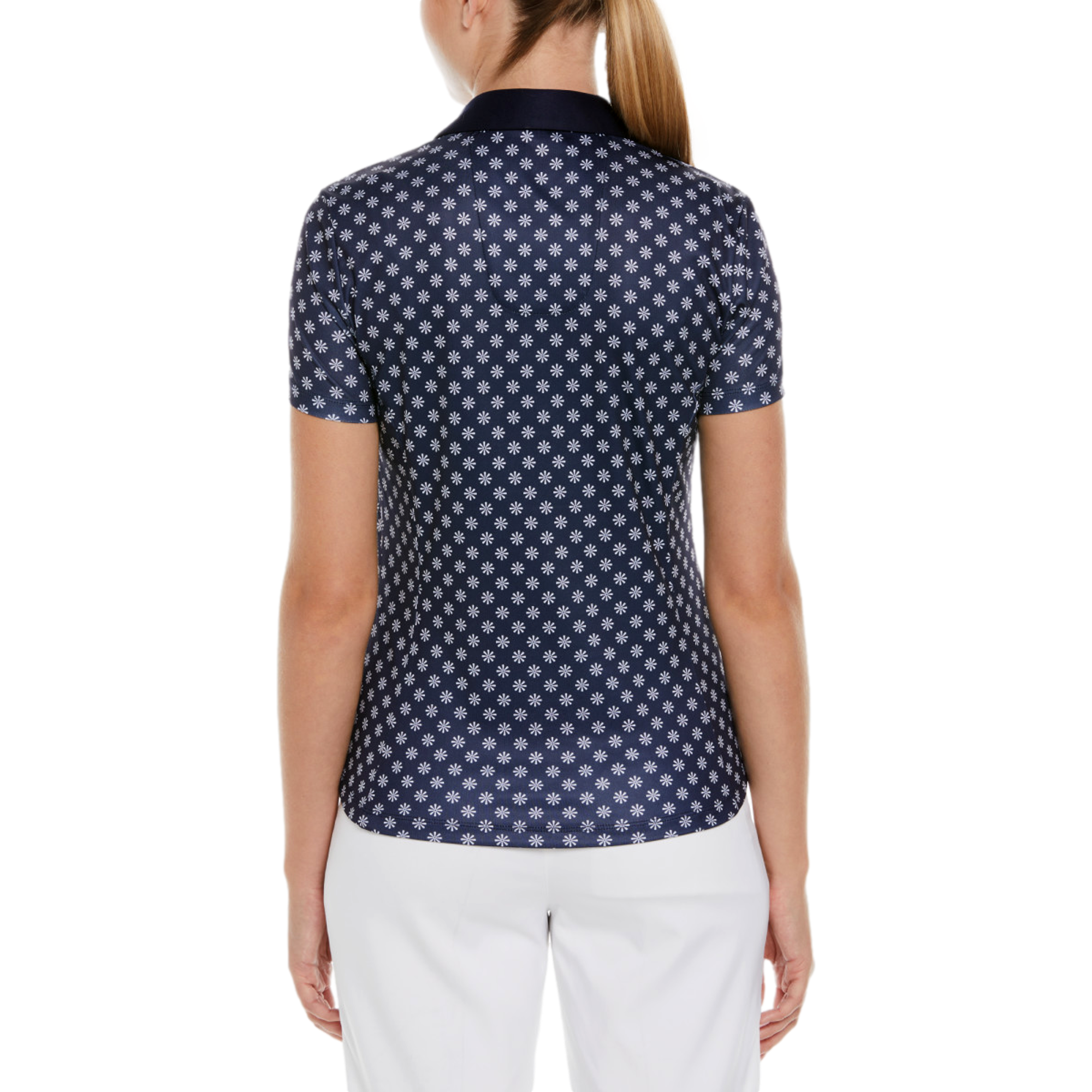 PGA TOUR Apparel Daisy Printed Short Sleeve Polo Shirt | PGA TOUR