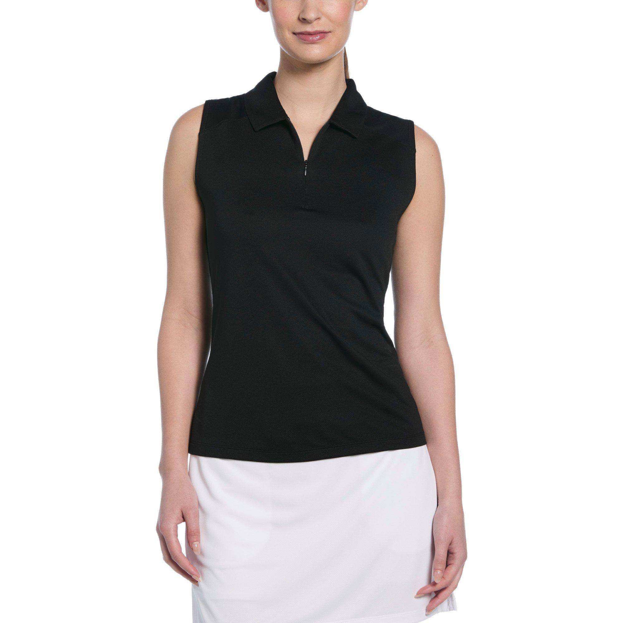 Airflux Quarter Zip Women's Sleeveless Golf Polo Shirt