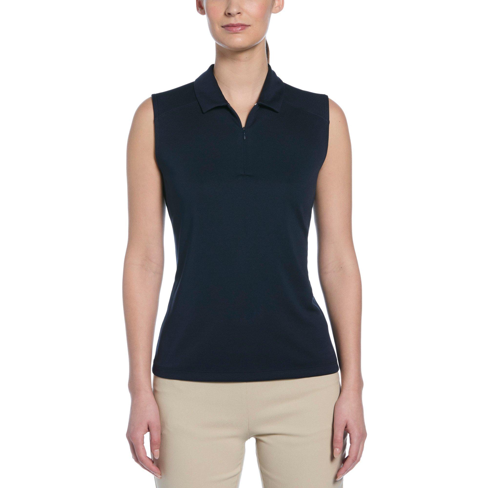 Airflux Quarter Zip Women's Sleeveless Golf Polo Shirt