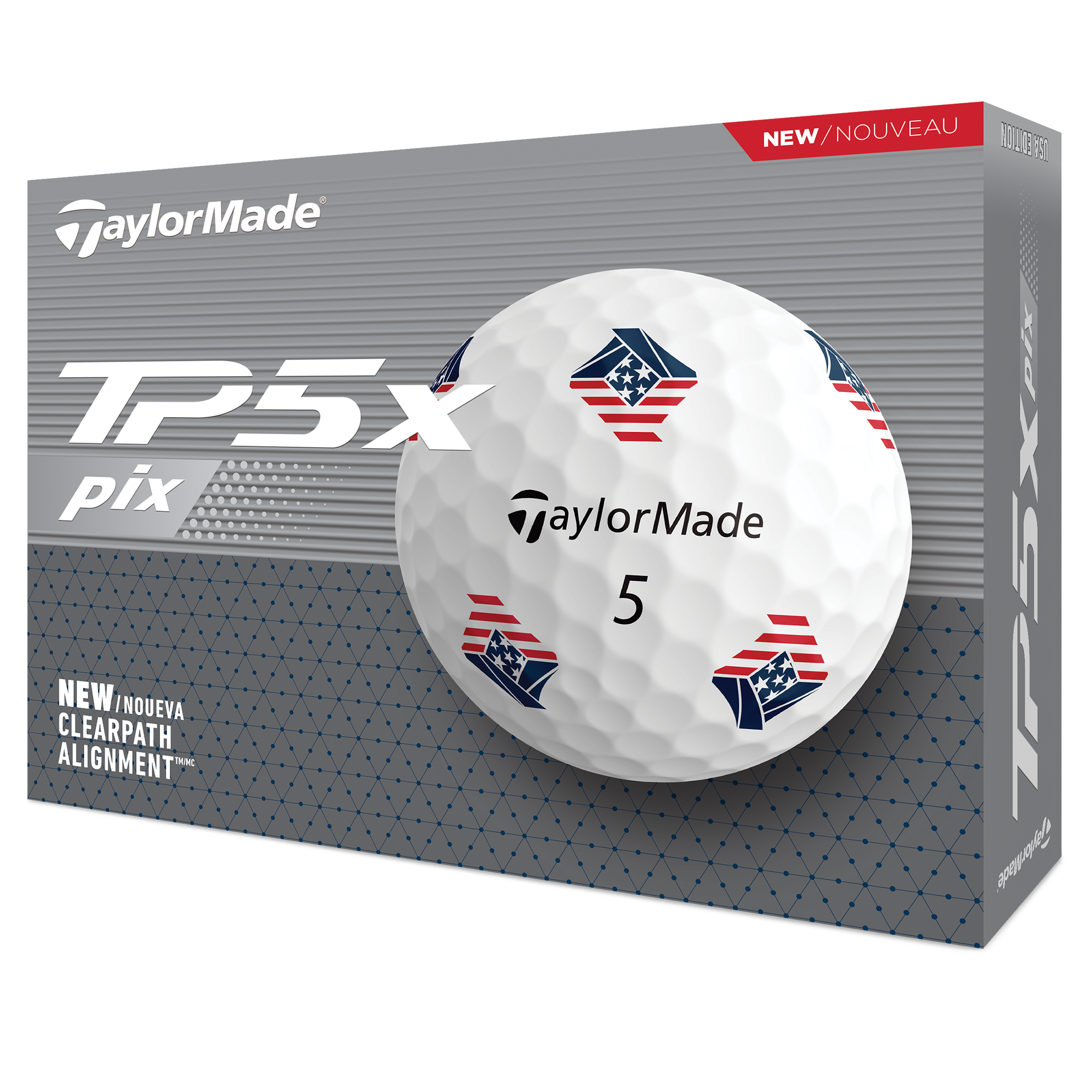 TaylorMade TP5x PIX 3.0 USA 2024 Golf Balls | PGA TOUR Superstore