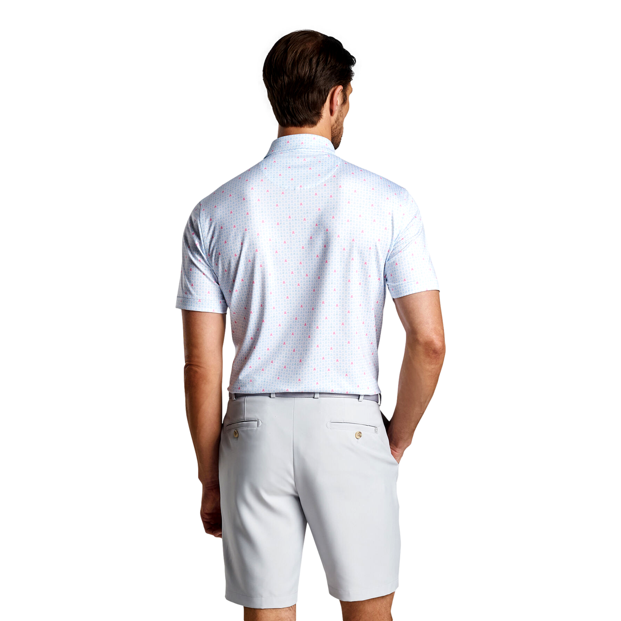 Skull In One Performance Jersey Men's Short Sleeve Golf Polo Shirt